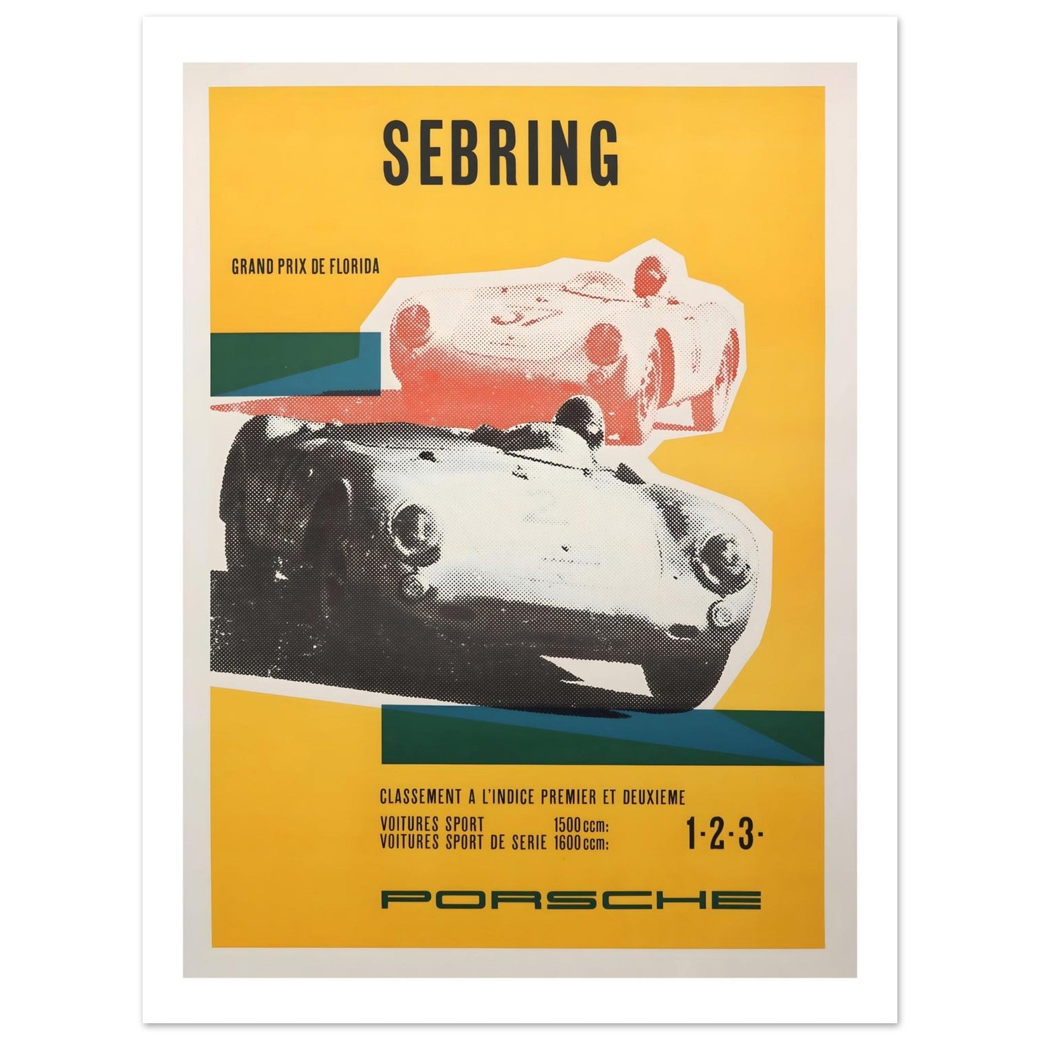 Porsche Sebring Grand Prix de Florida Poster - Transit Art