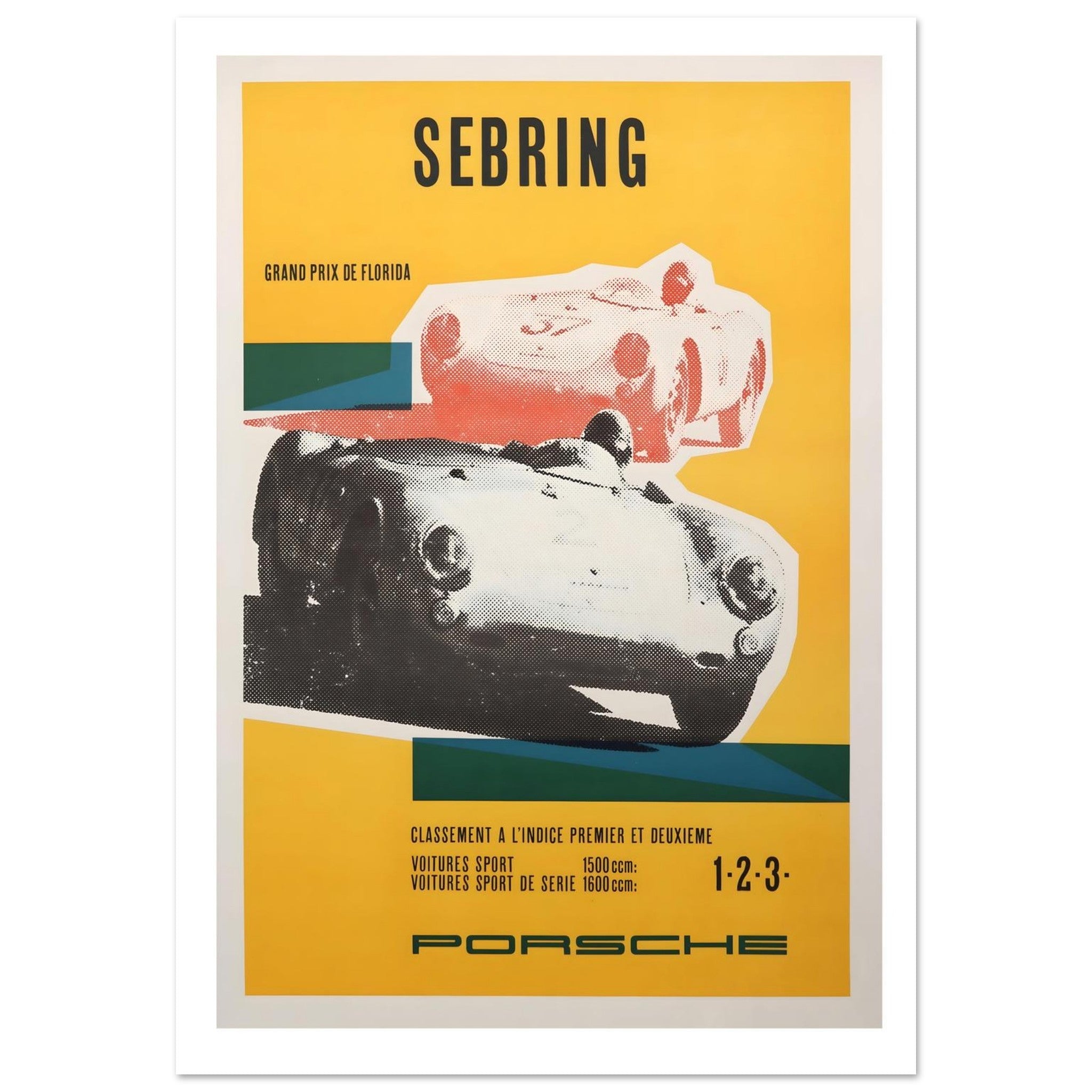 Porsche Sebring Grand Prix de Florida Poster - Transit Art