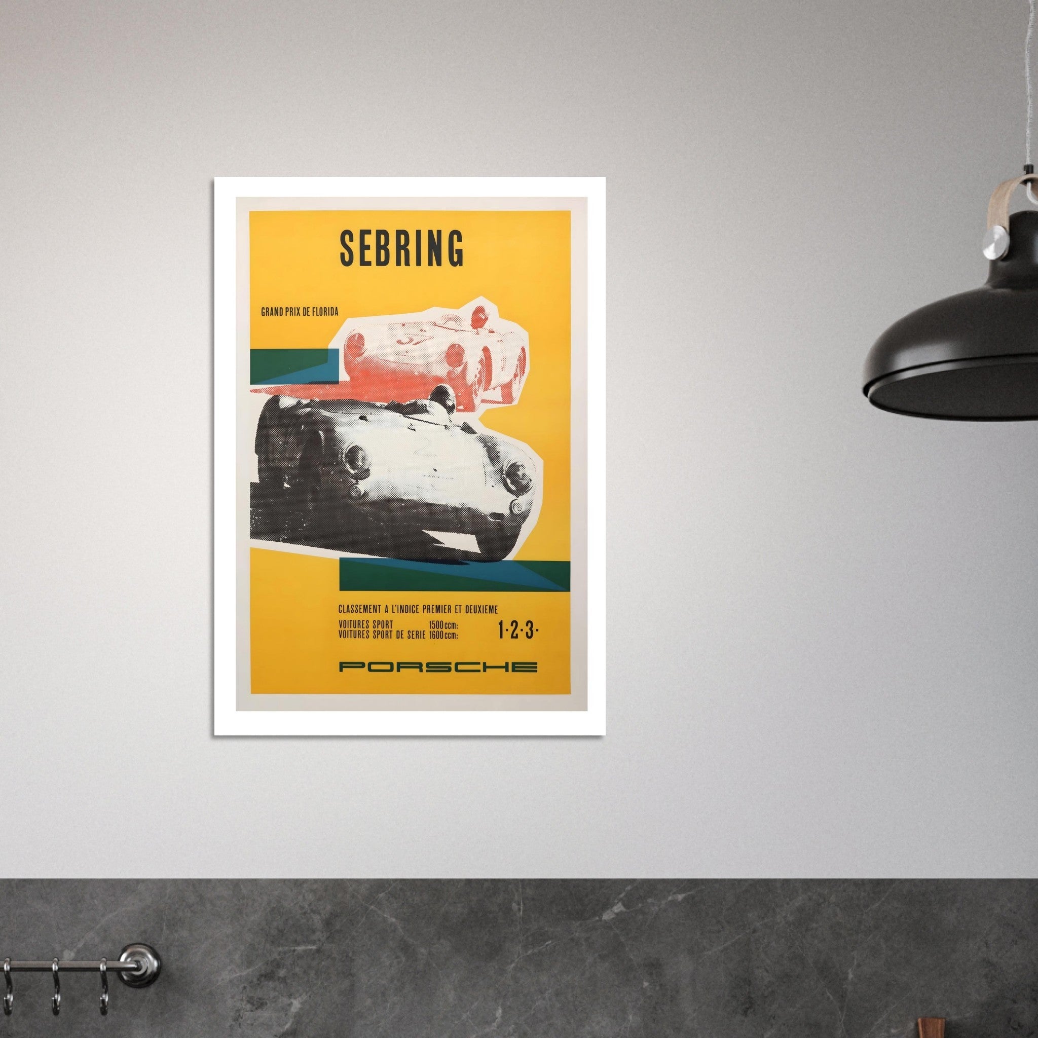 Porsche Sebring Grand Prix de Florida Poster - Transit Art