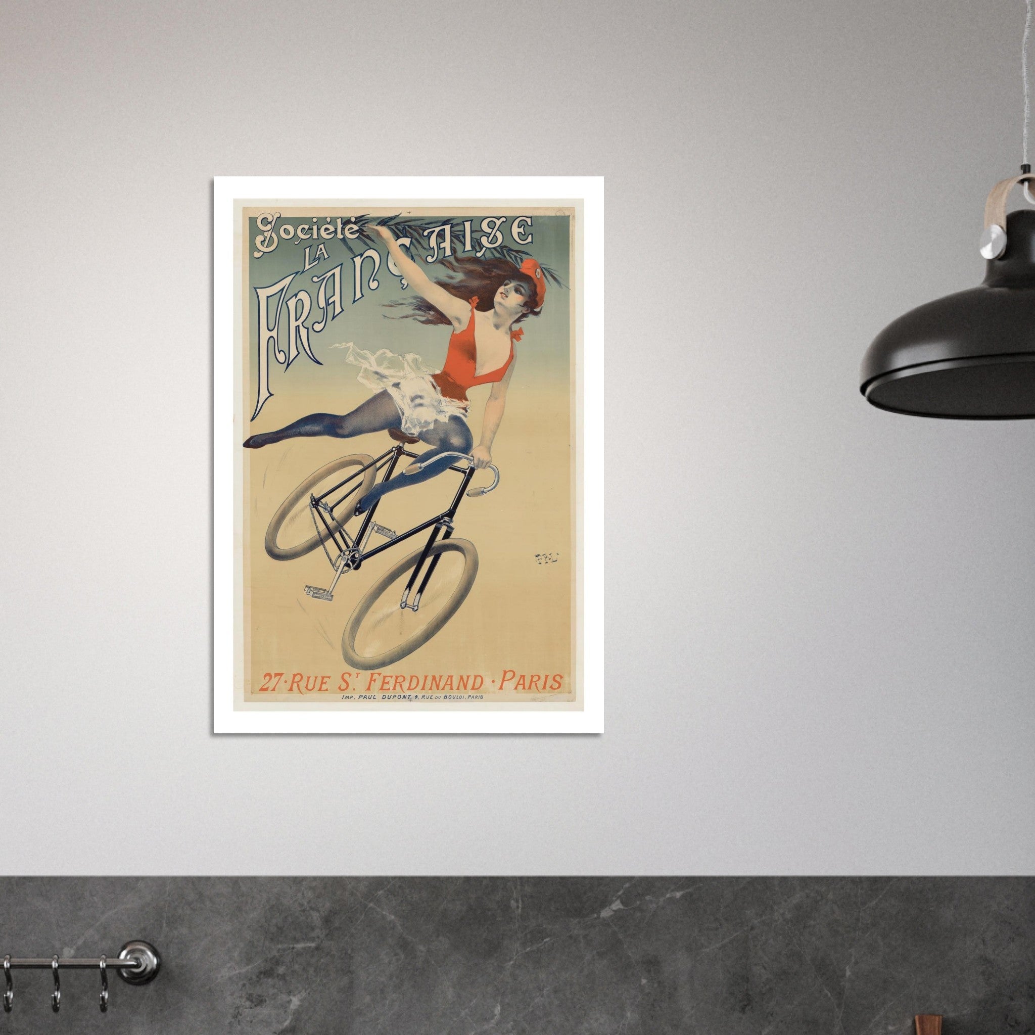 Société La Française Bicycle Poster - Transit Art