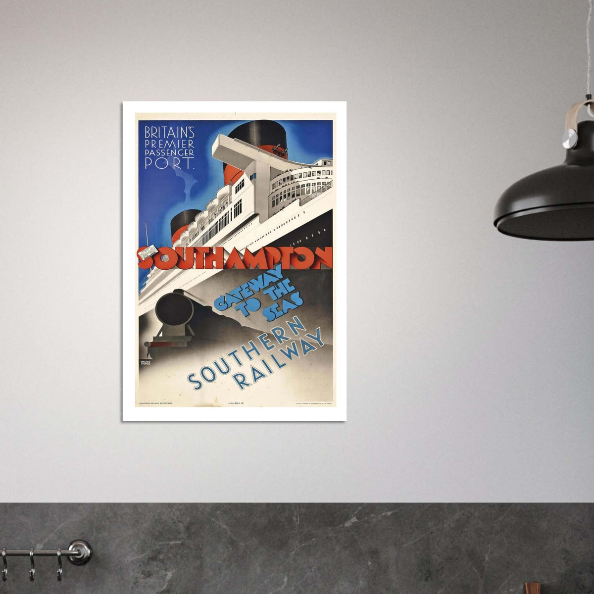 Southern Railway "Gateway to the Seas" Vintage Poster - Transit Art