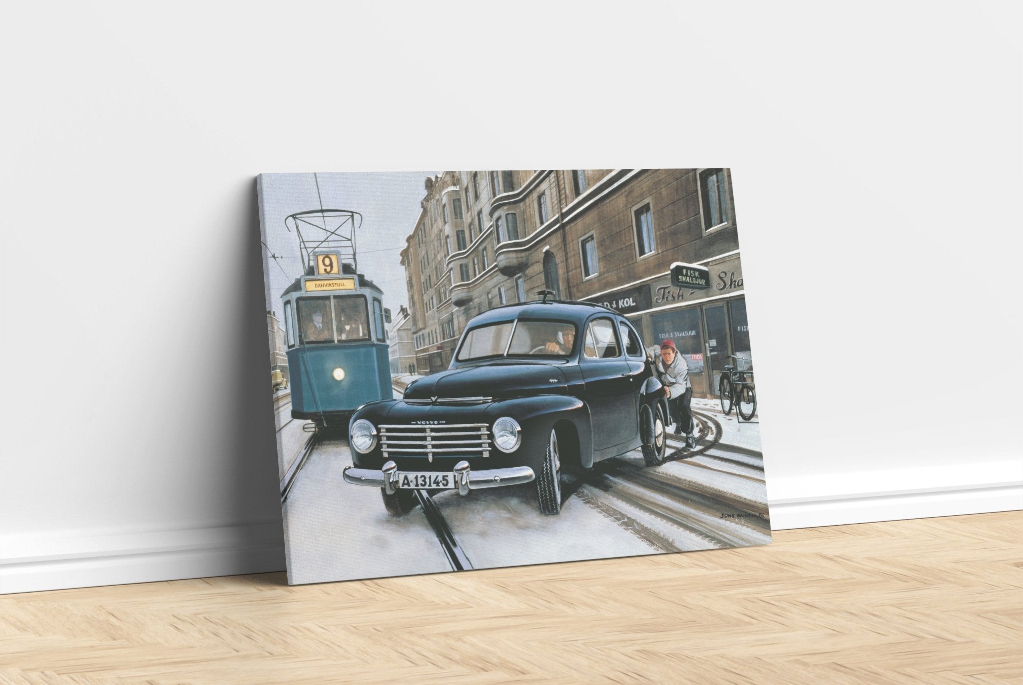 Stockholm Winter - canvas - Transit Art