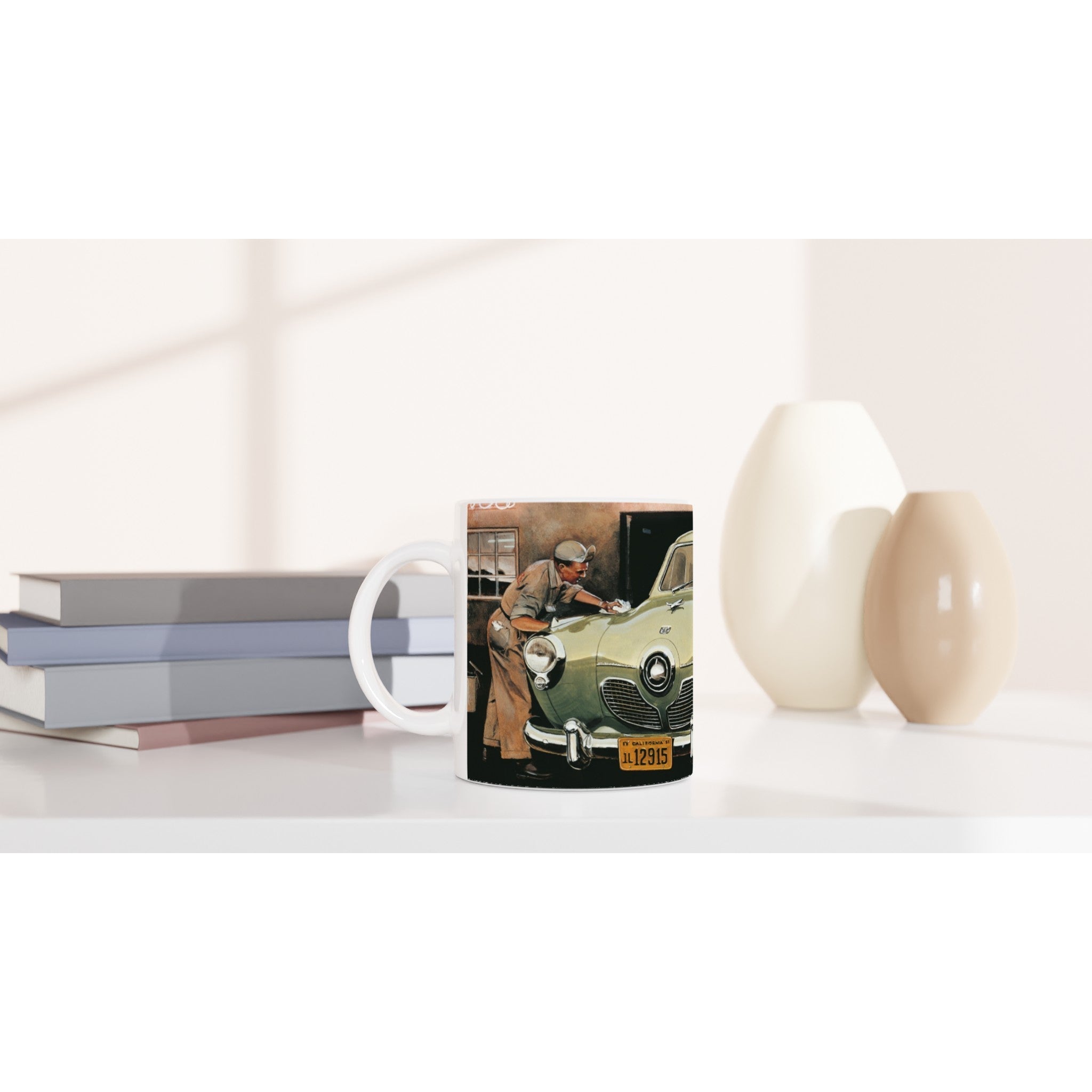 Studebaker at Whalley Avenue - Mug - Transit Art