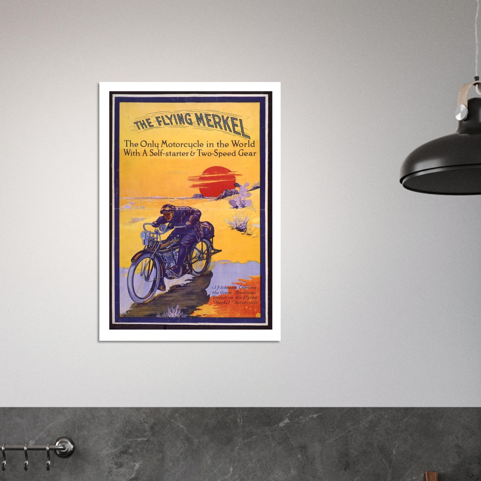 The Flying Merkel – The Only Motorcycle with a Self - Starter - Transit Art