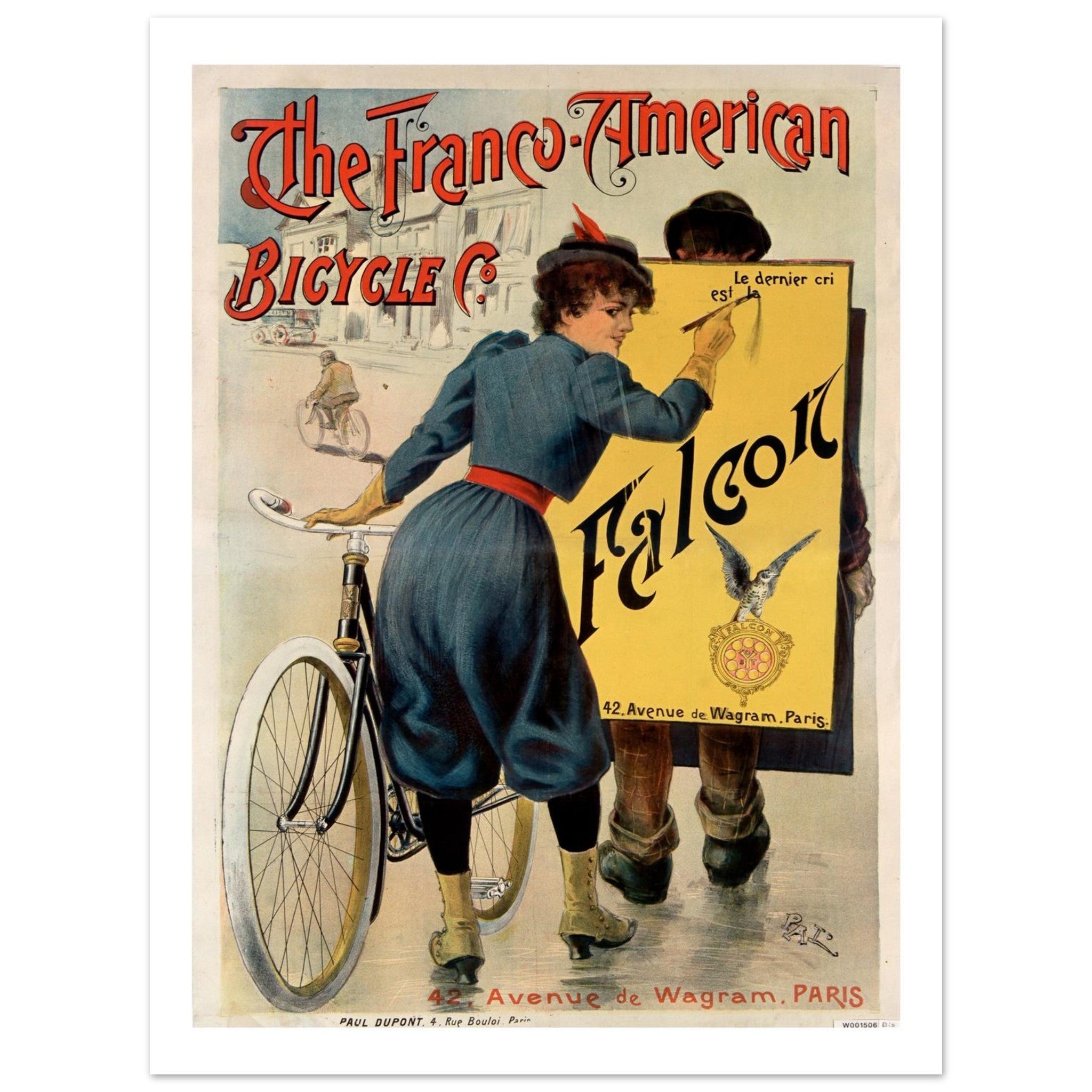 The Franco - American Bicycle Co. Poster - Transit Art