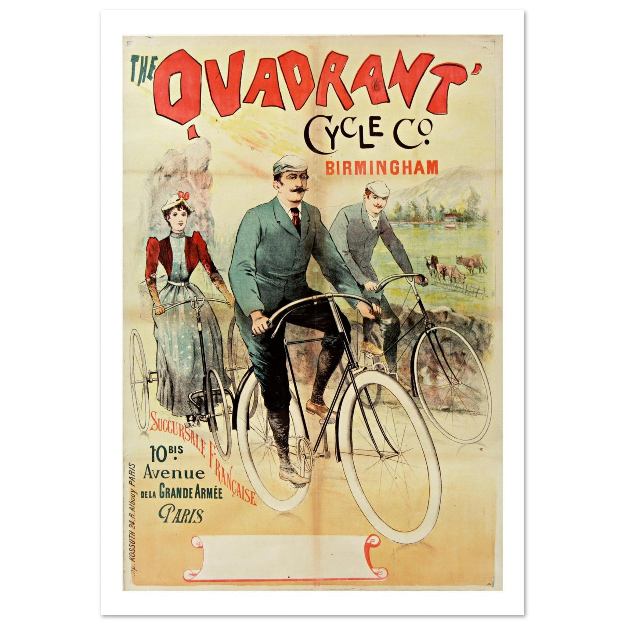 The Quadrant Cycle Company Birmingham Poster - Transit Art