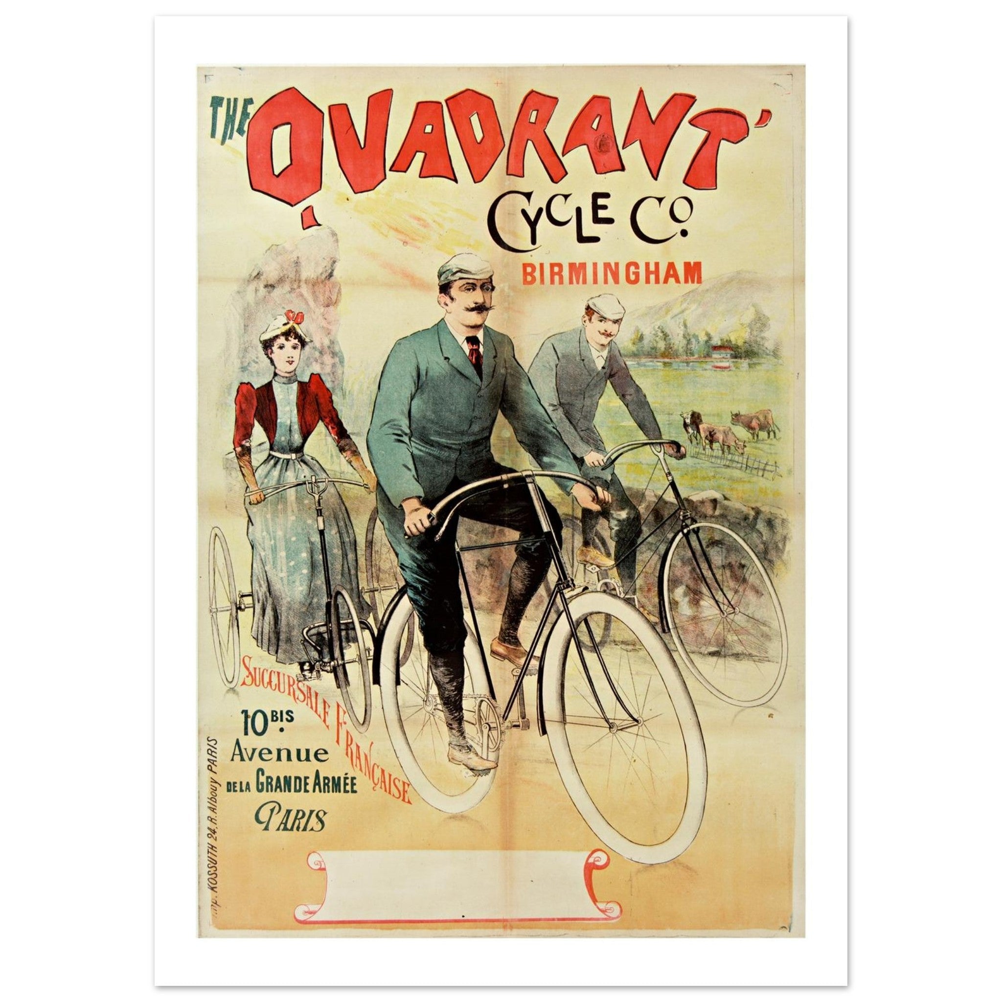The Quadrant Cycle Company Birmingham Poster - Transit Art