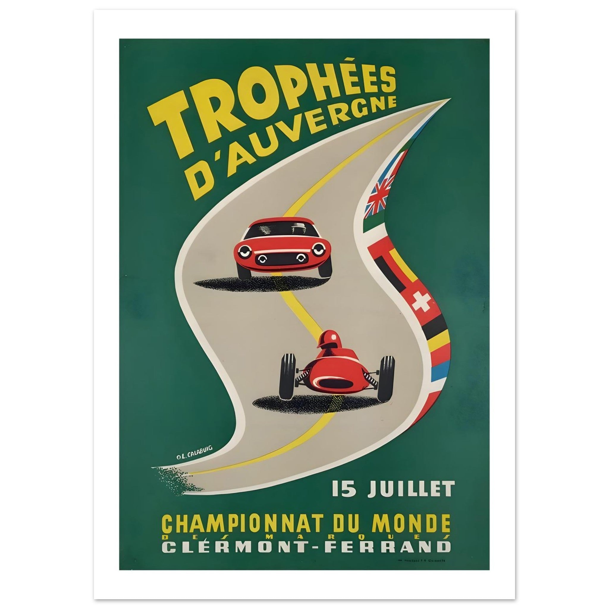 Trophées d’Auvergne Clermont - Ferrand Racing Poster - Transit Art