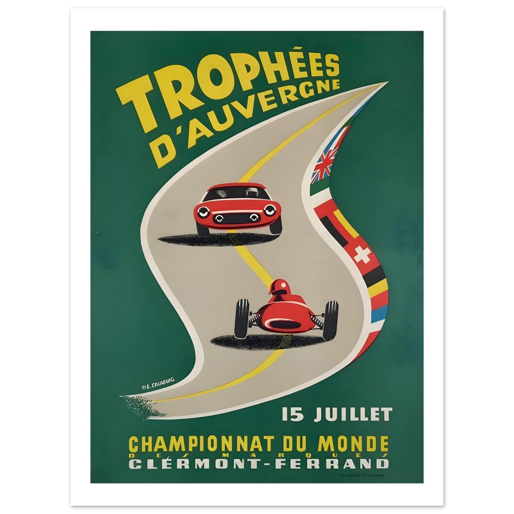 Trophées d’Auvergne Clermont - Ferrand Racing Poster - Transit Art