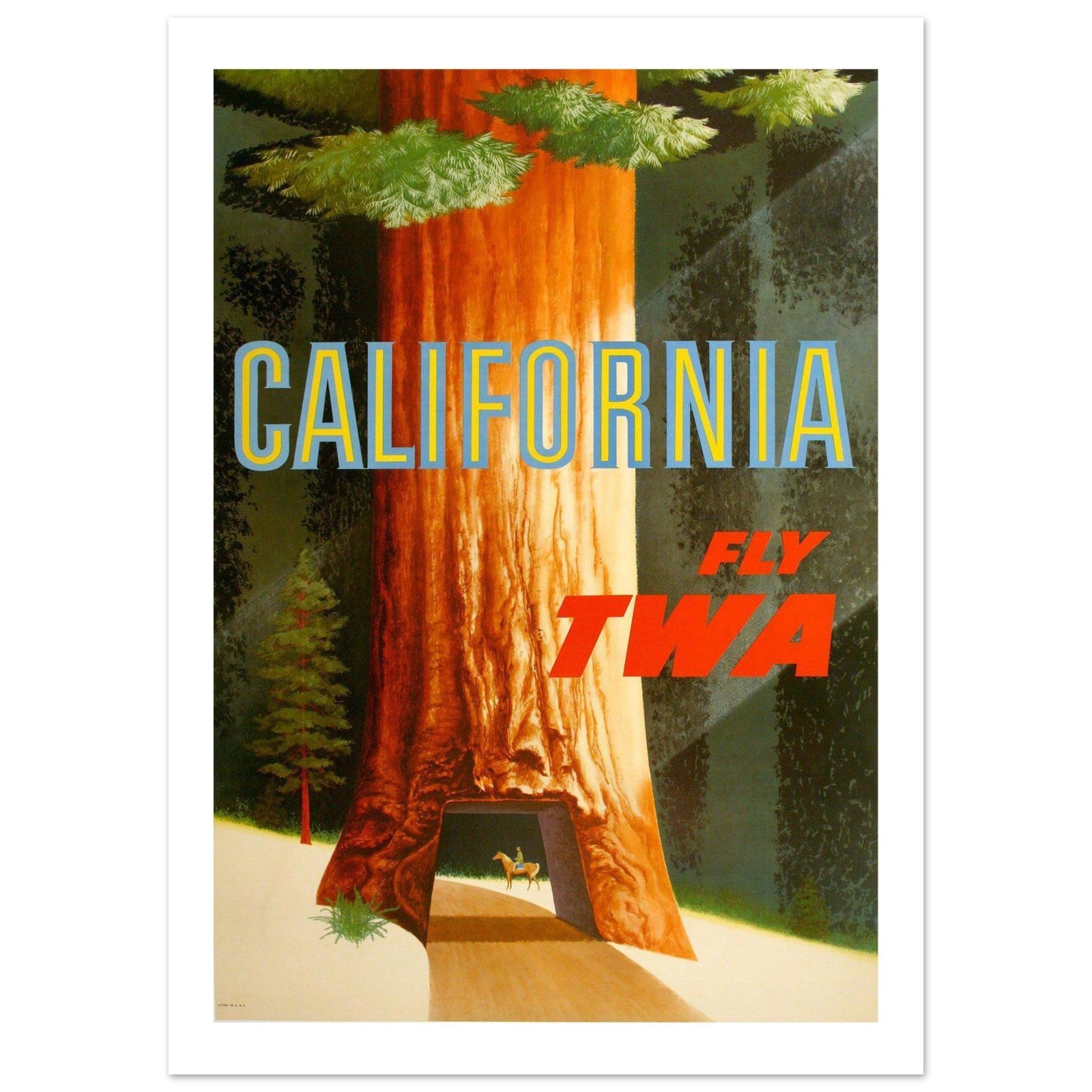 TWA California Poster - Transit Art