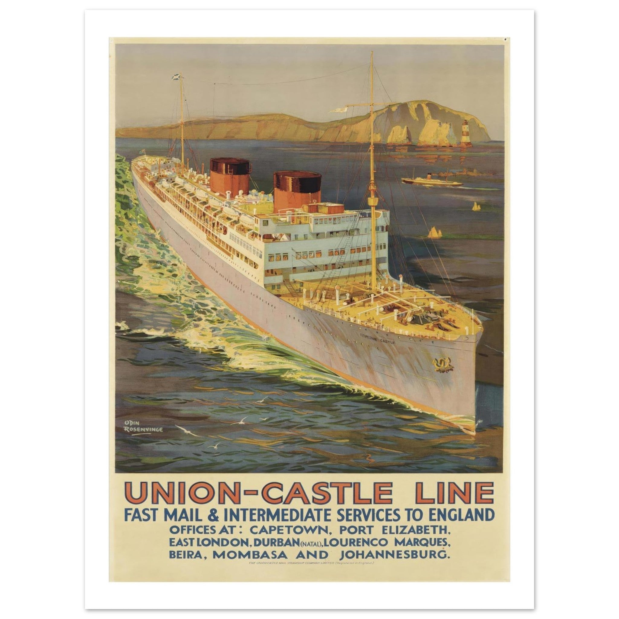 Union Castle Line - Transit Art