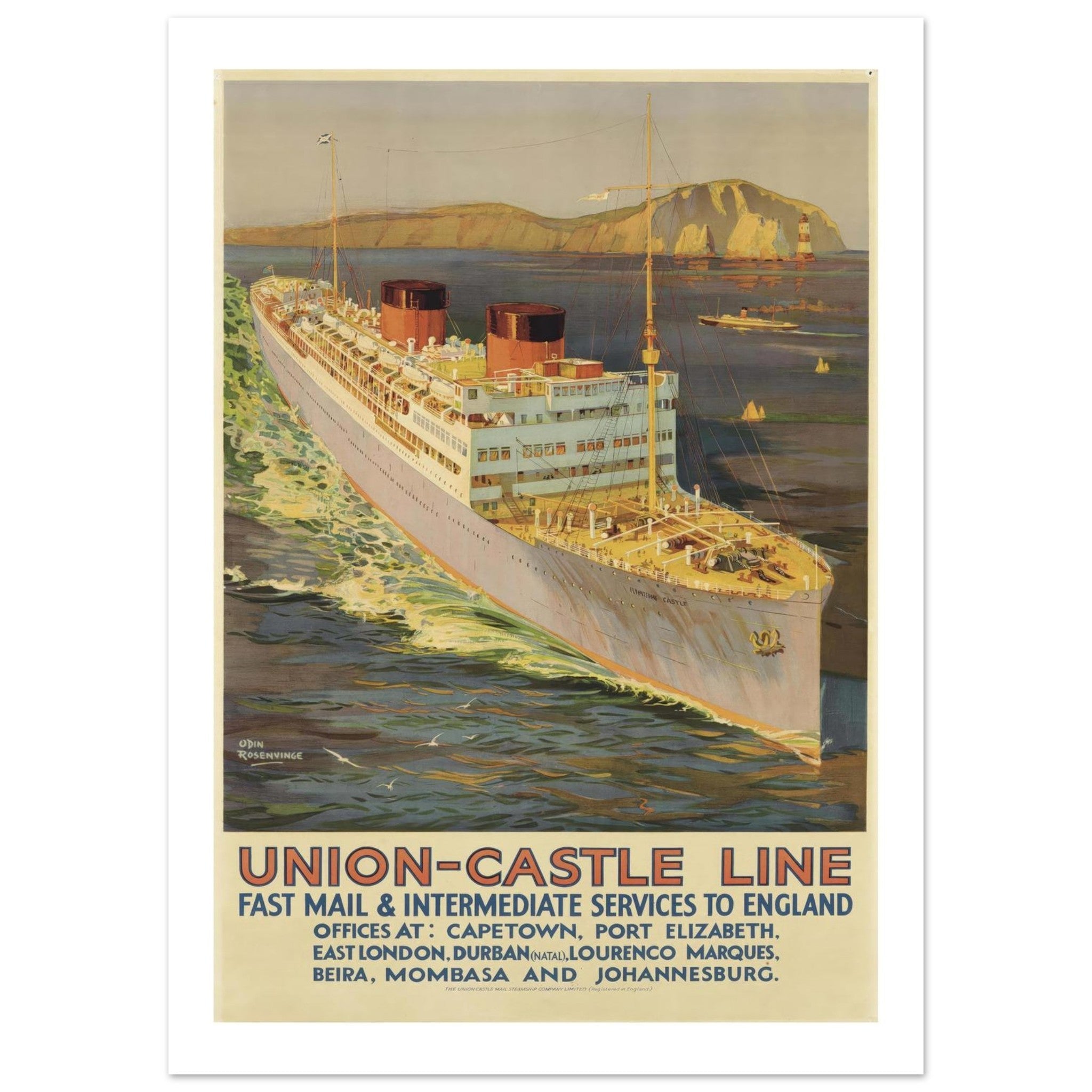Union Castle Line - Transit Art