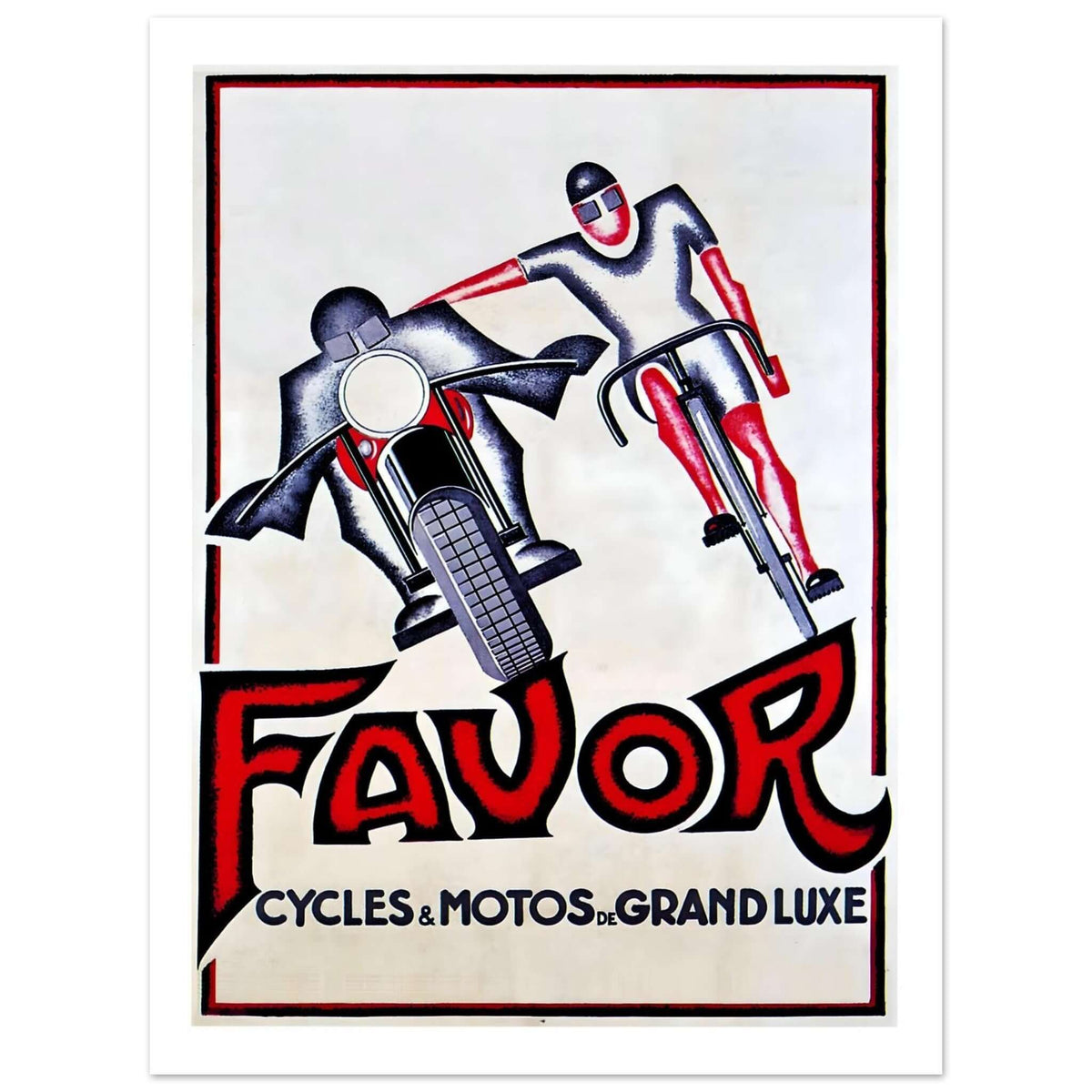 Vintage Favour Cycles & Motorcycles Poster - Transit Art