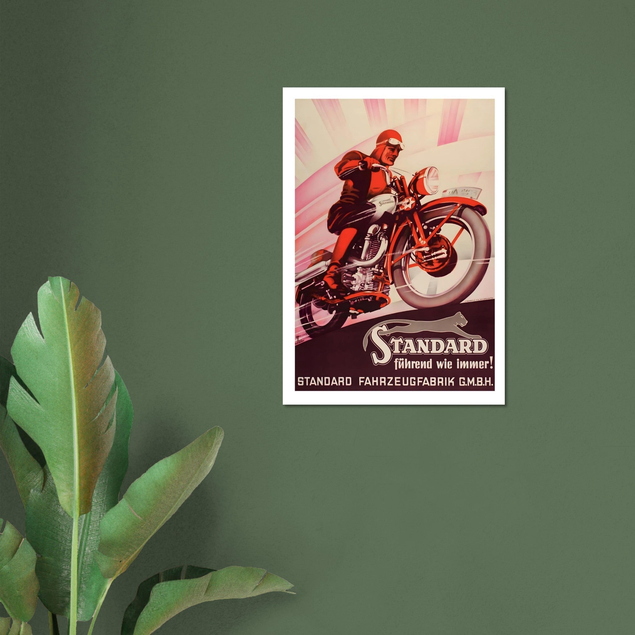 Vintage Standard Motorcycle Poster: Speed, Power, and Precision - Transit Art