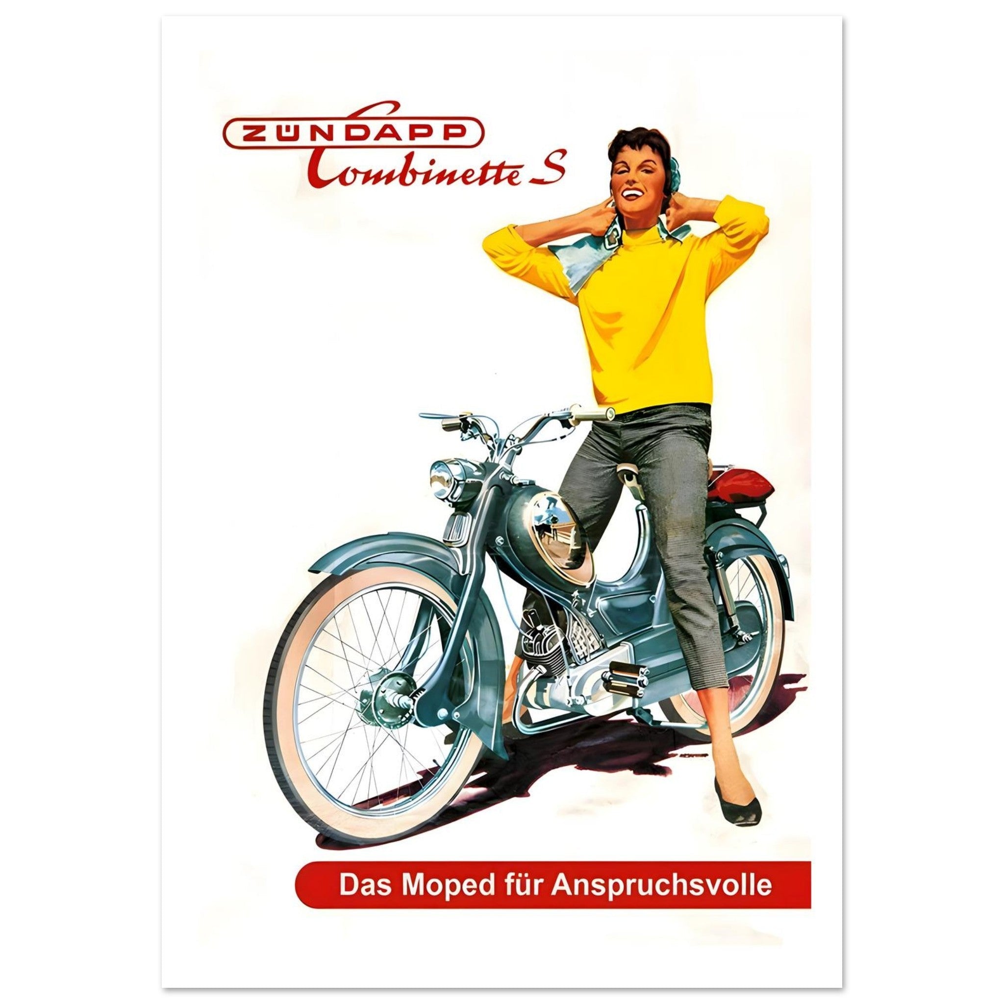 Vintage Zündapp Combimette S Poster - Transit Art