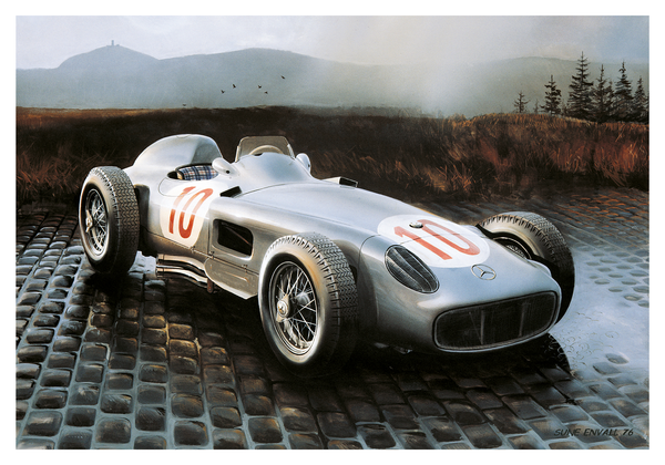 Classic 1954 Mercedes W196 parked outside Nurburgring
