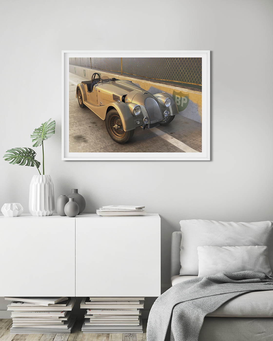 Morgan on a British race track.