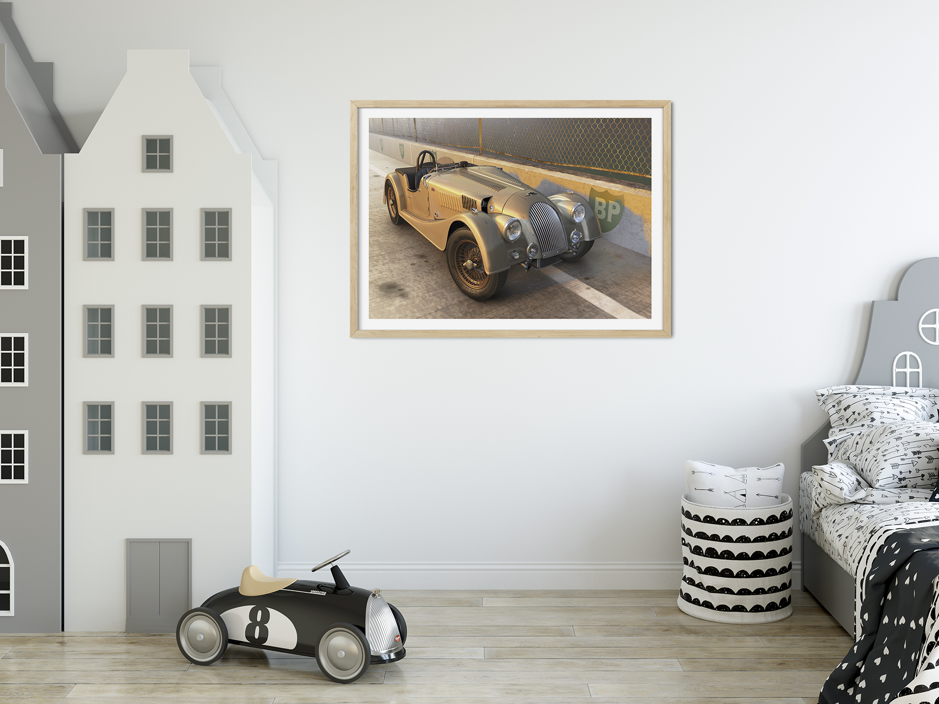 Morgan on a British race track.