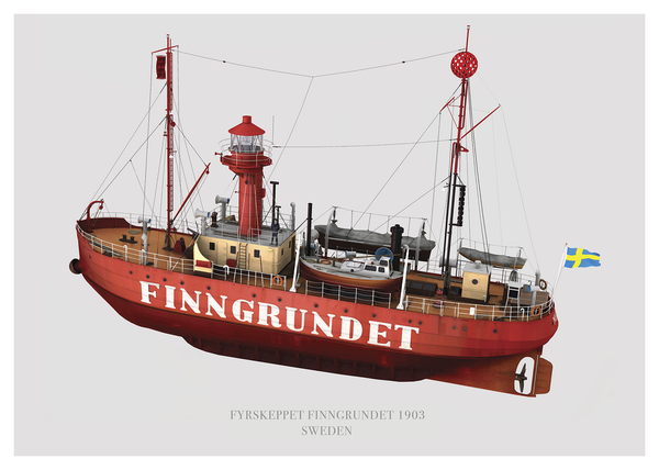 A Swedish light house vessel from 1903