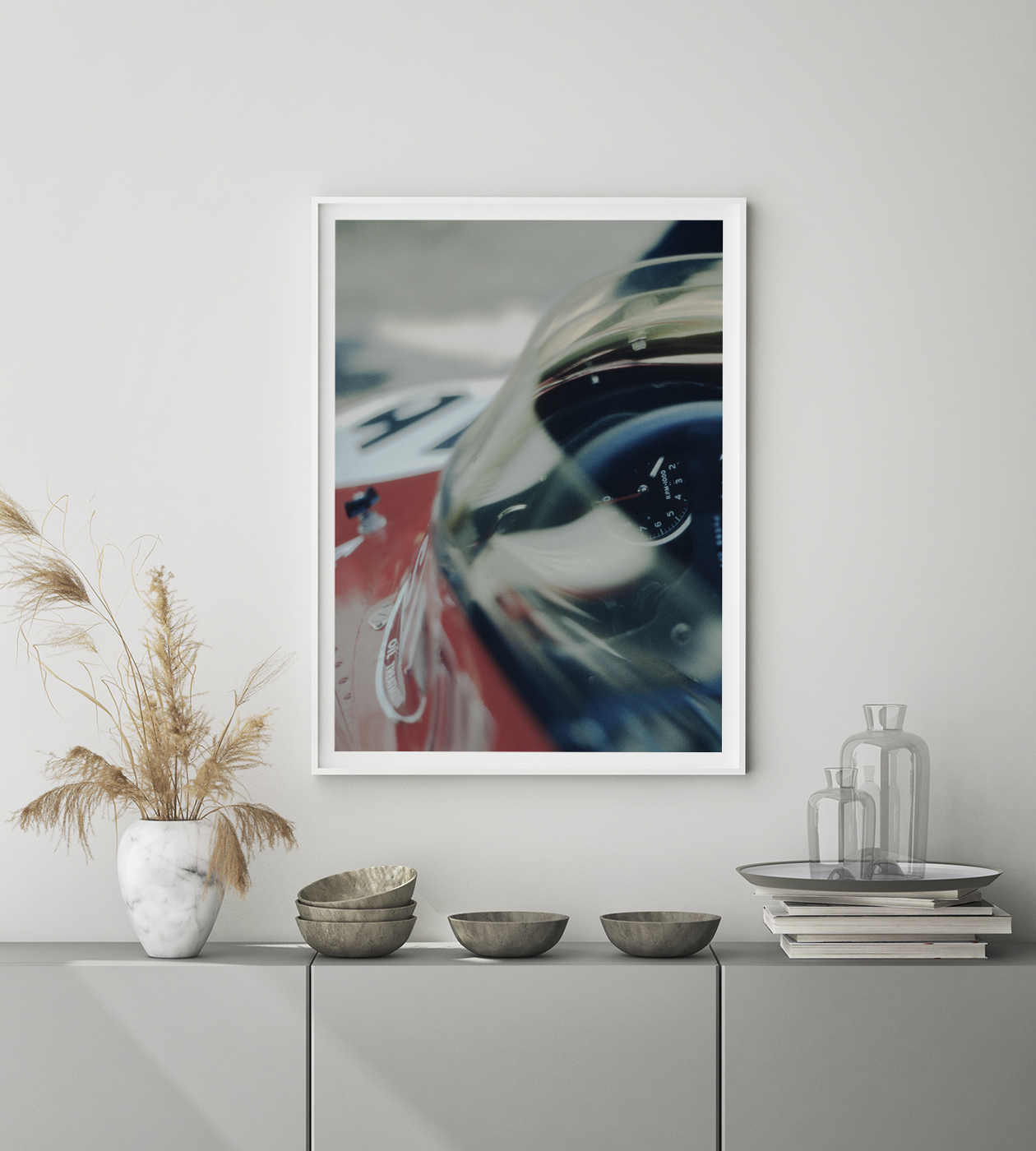 A detail photo taken with Hasselblad camera of the March F1 car