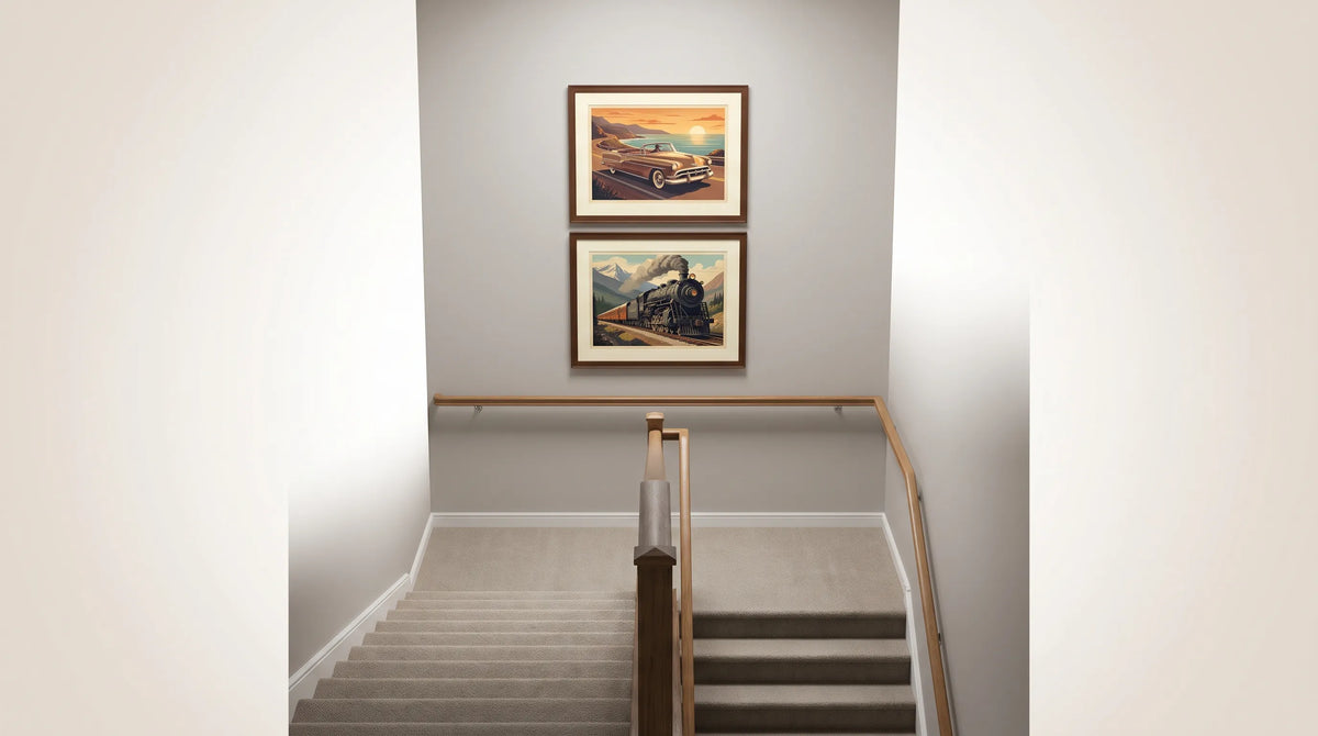 How to Choose Canvas Posters for a Tall Stairwell
