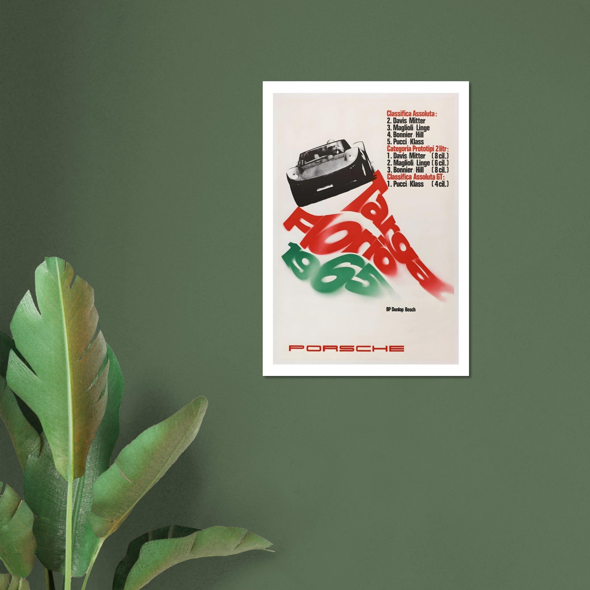 1965 Porsche Targa Florio Victories Poster - Transit Art