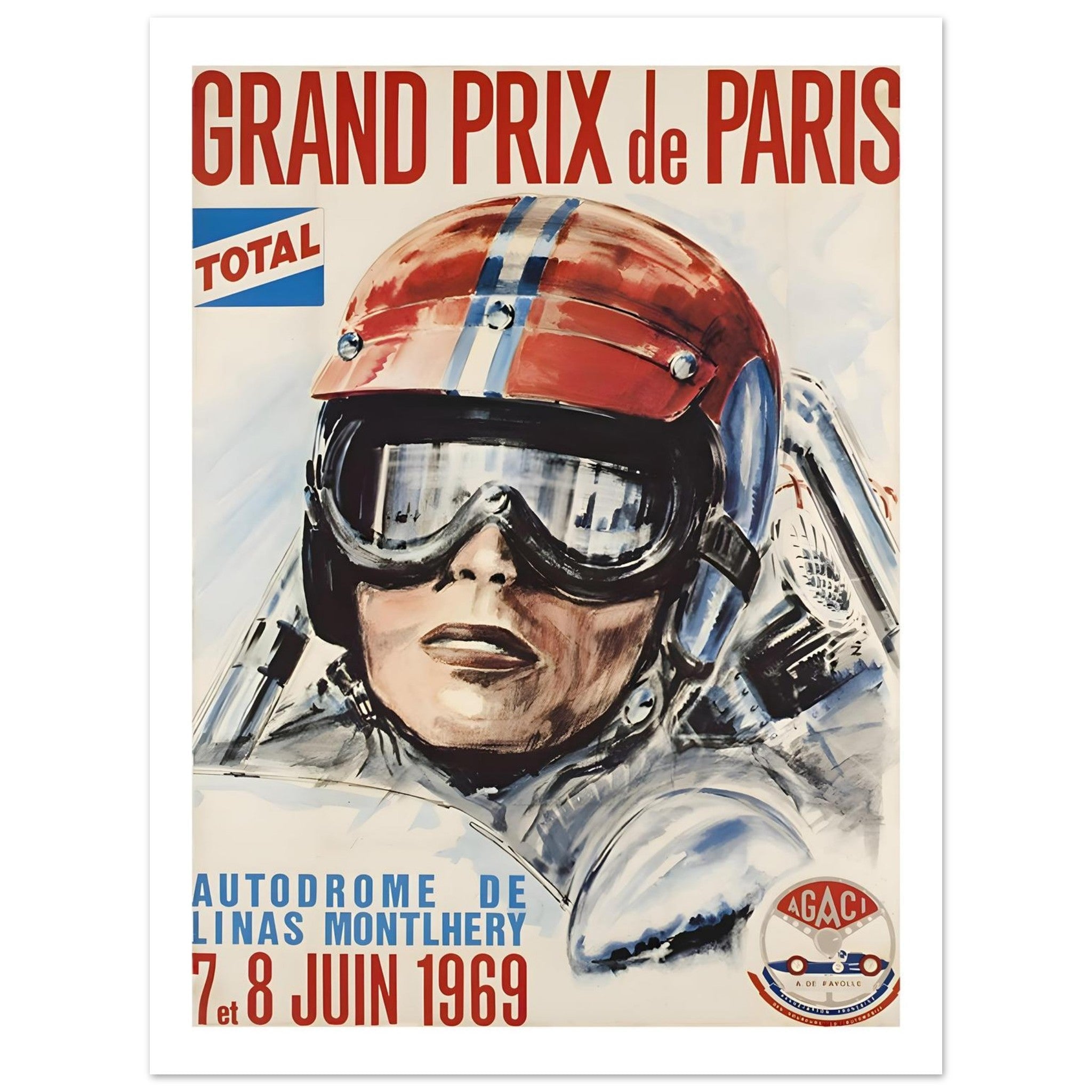 1969 Grand Prix de Paris Linas - Montlhéry Poster - Transit Art
