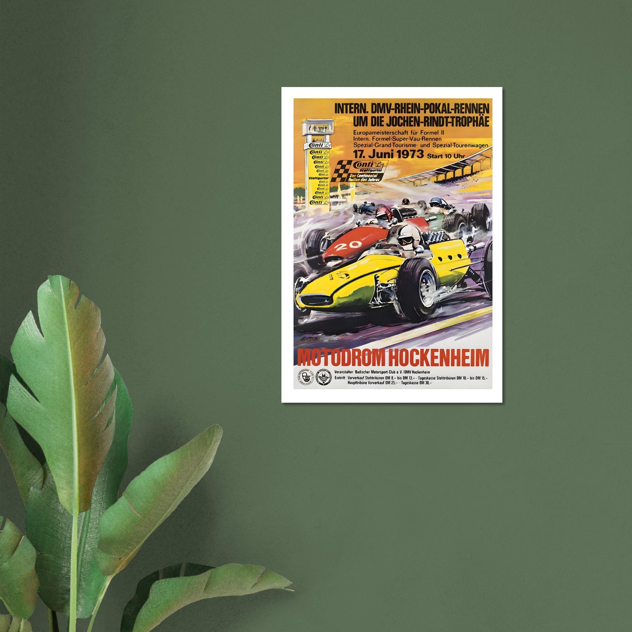 1973 Motodrom Hockenheim Jochen - Rindt - Trophäe Poster - Transit Art