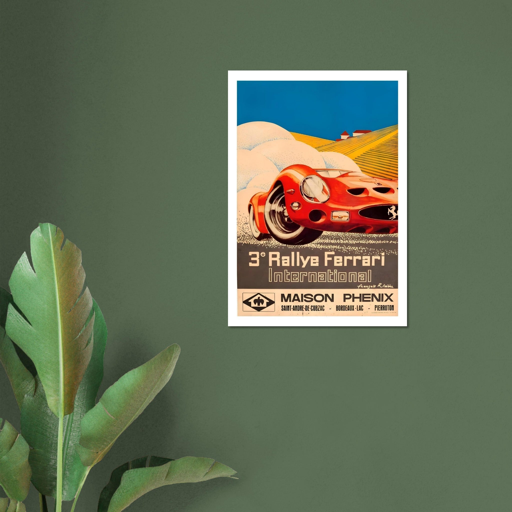 3e Rallye Ferrari International Maison Phenix Poster - Transit Art