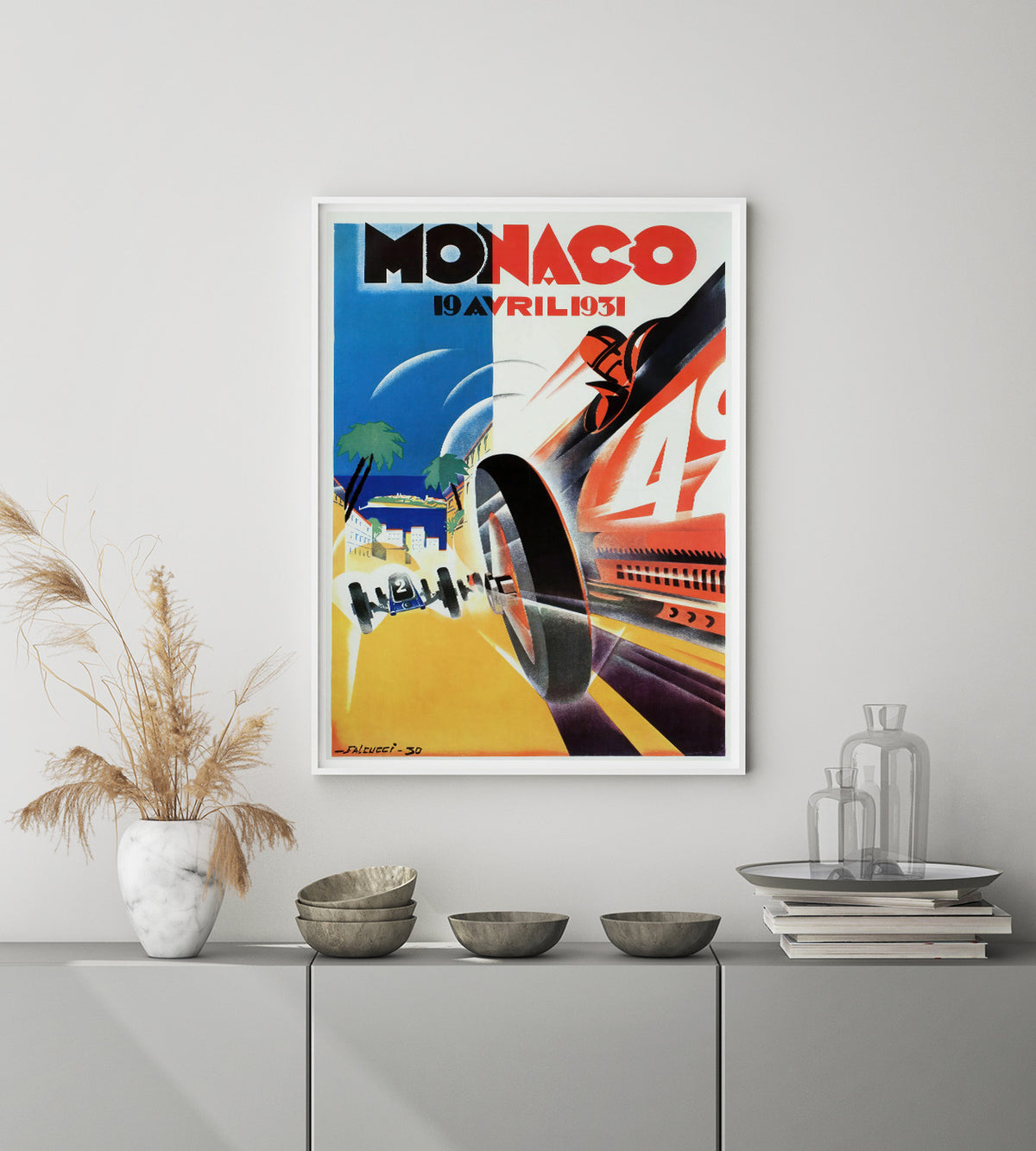 アート・デザイン・音楽 MONACO 19 AVRIL 1931 Monaco Grand Prix 1931