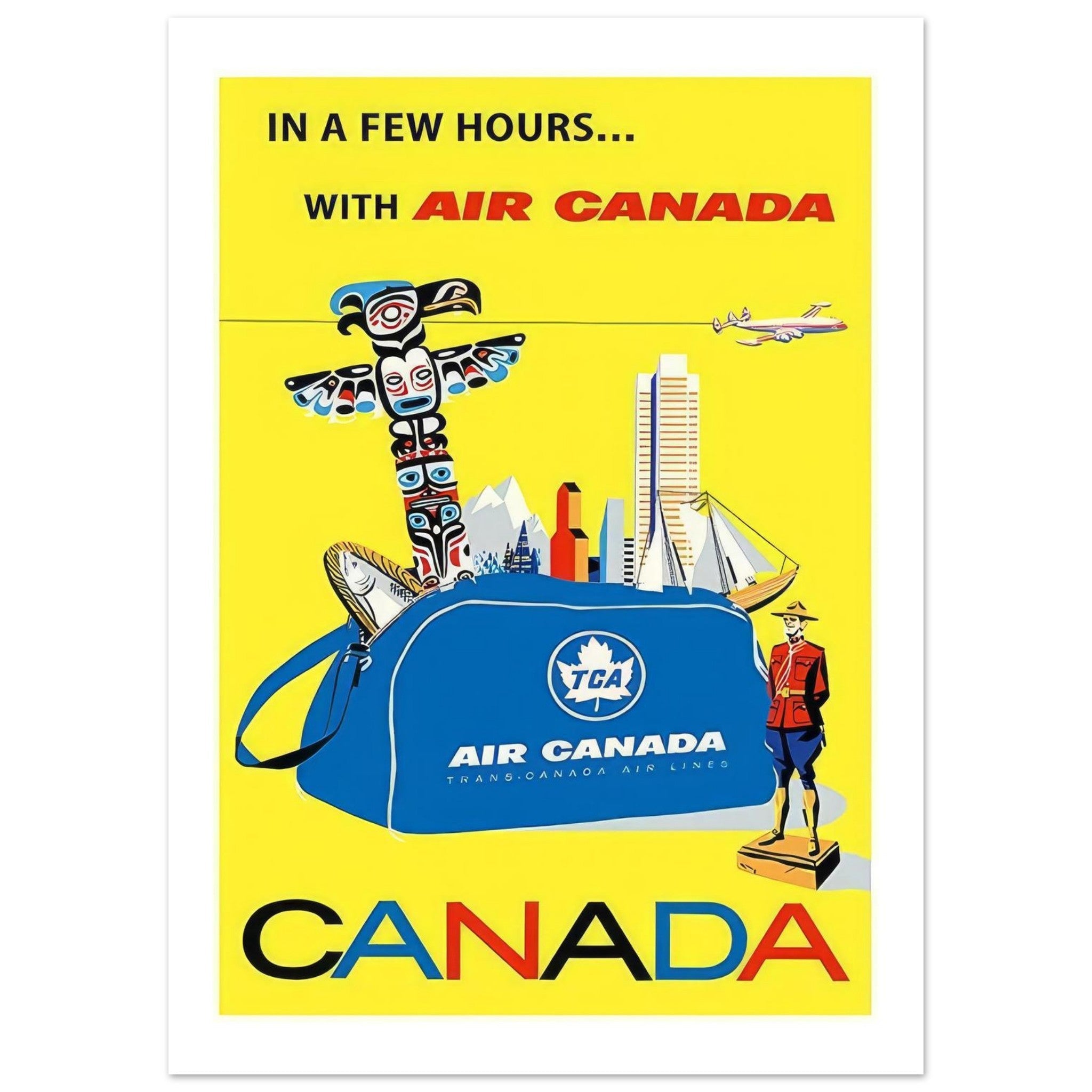 Air Canada Travel Poster - Transit Art