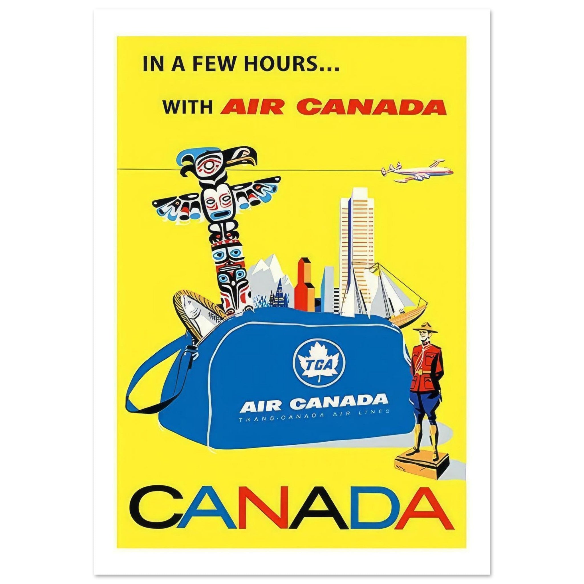 Air Canada Travel Poster - Transit Art