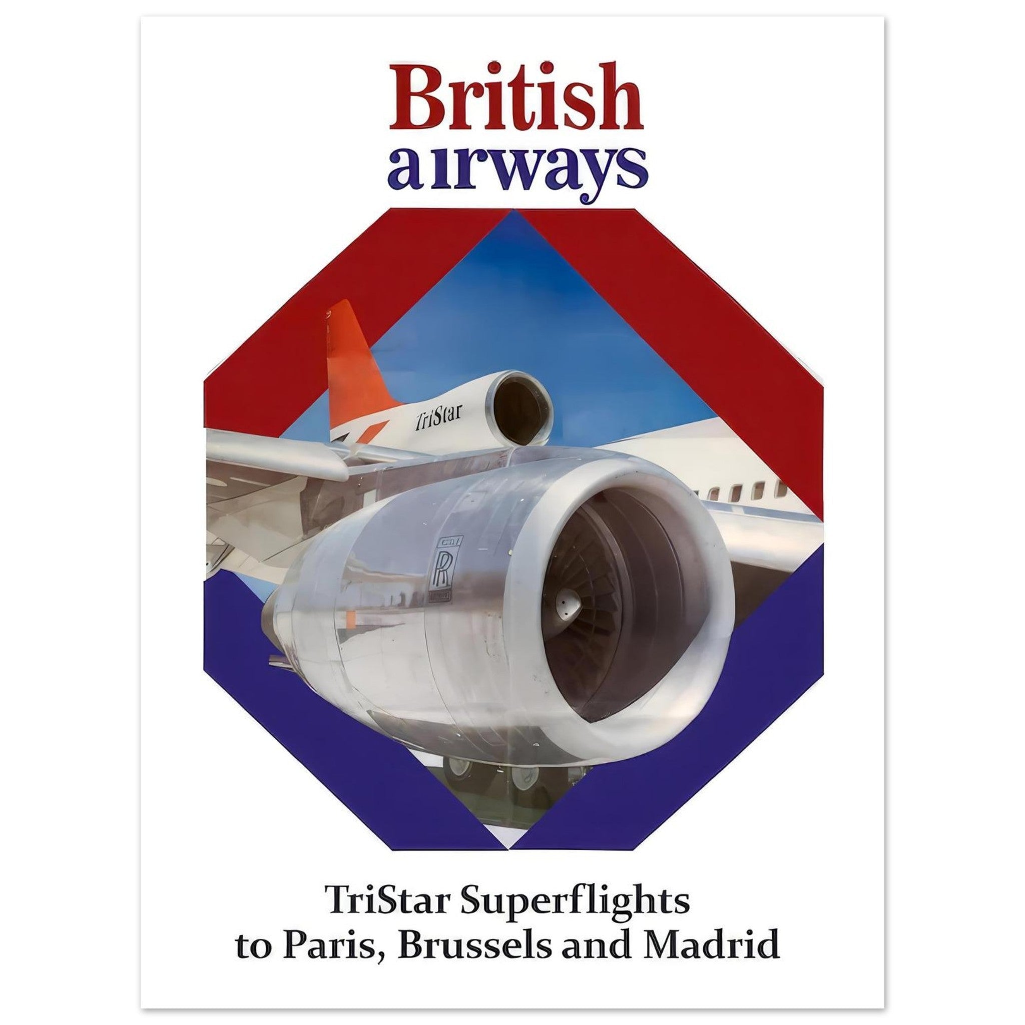 British Airways TriStar Superflight Poster - Transit Art