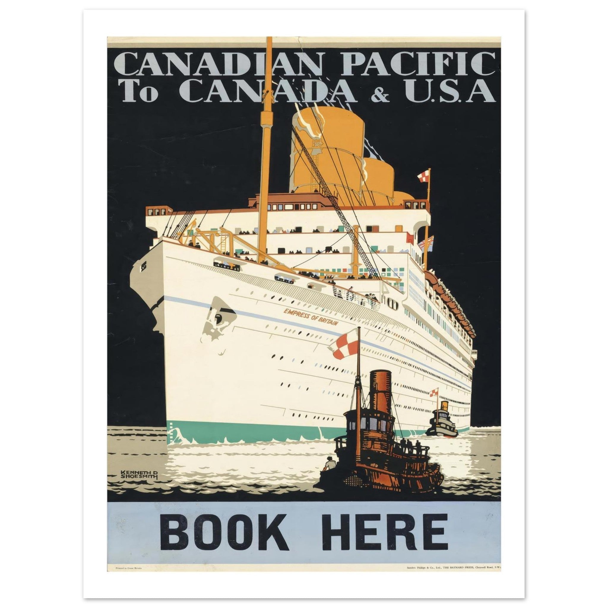 Canadian Pacific, Empress of Britain Poster - Transit Art