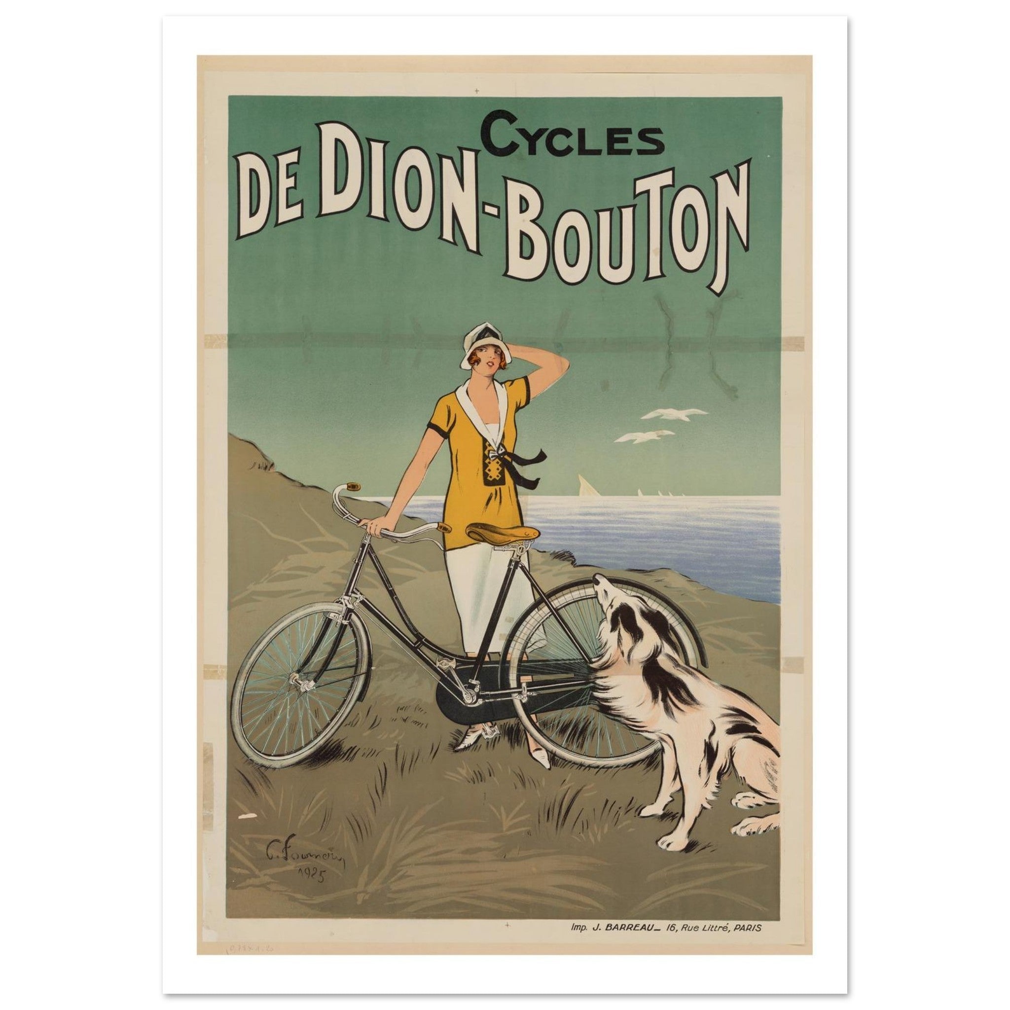 Cycles de Dion - Bouton Poster - Transit Art