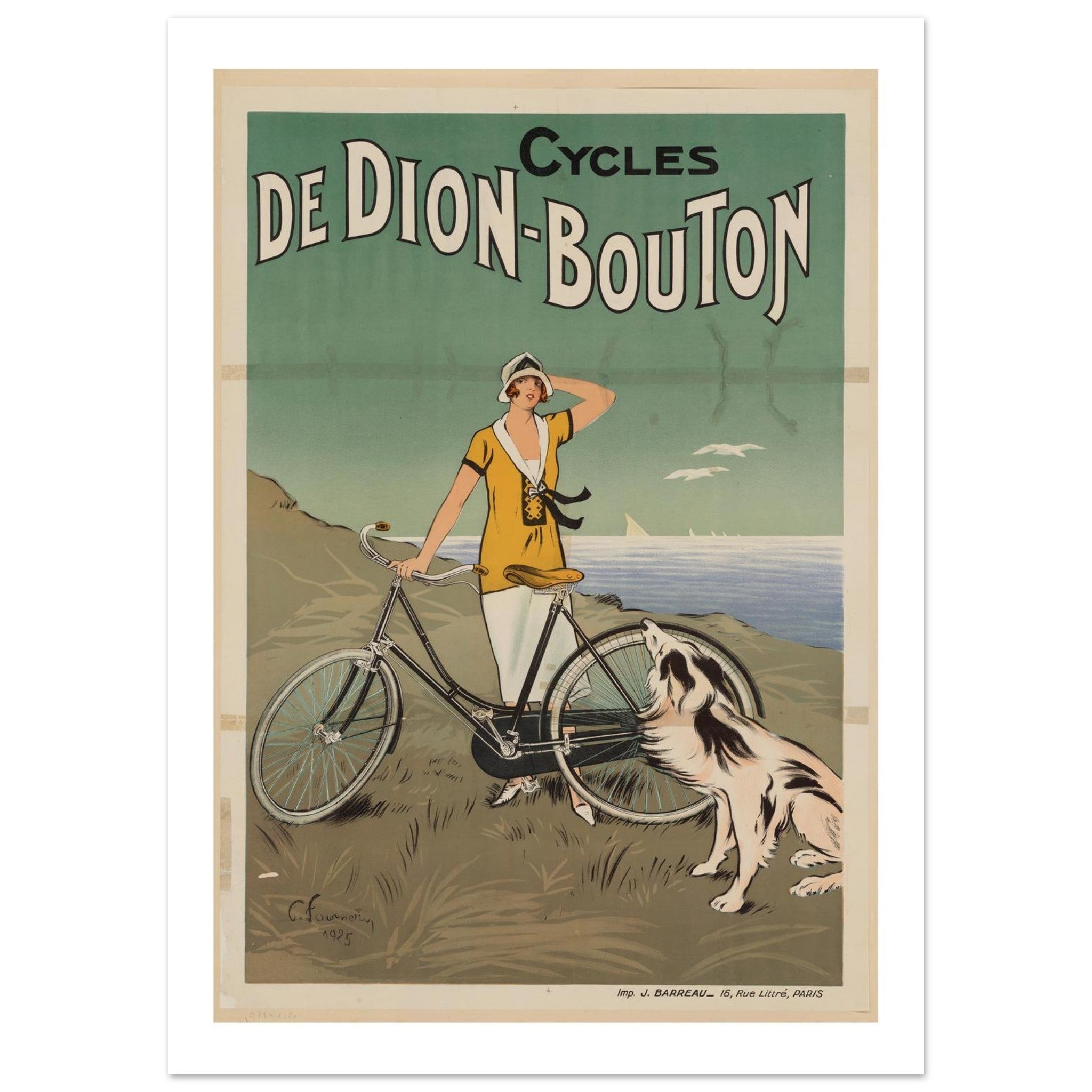 Cycles de Dion - Bouton Poster - Transit Art