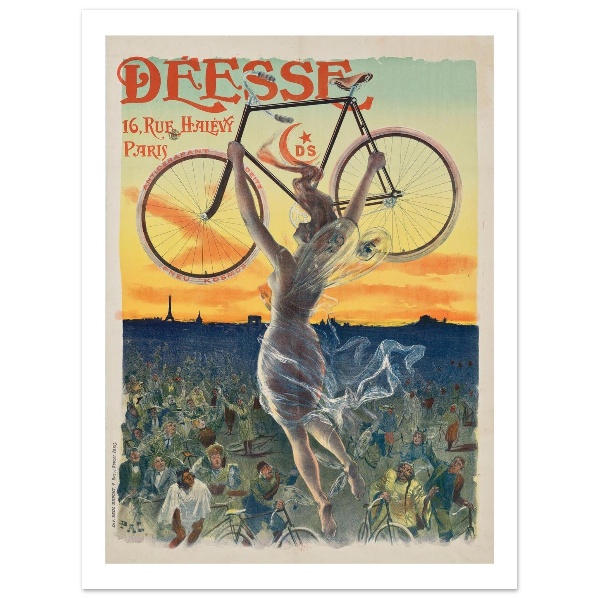 Déesse Bicycle Poster - Transit Art