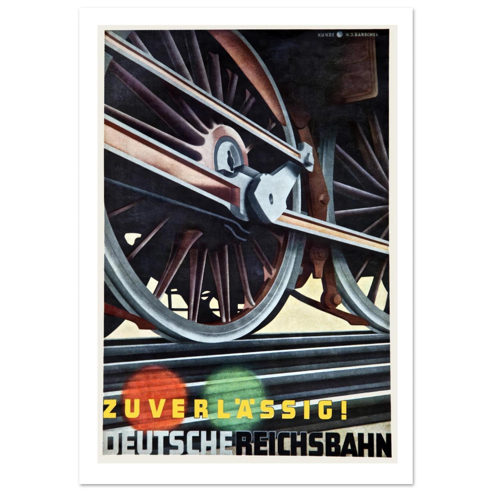 Deutsche Reichsbahn Poster - Transit Art
