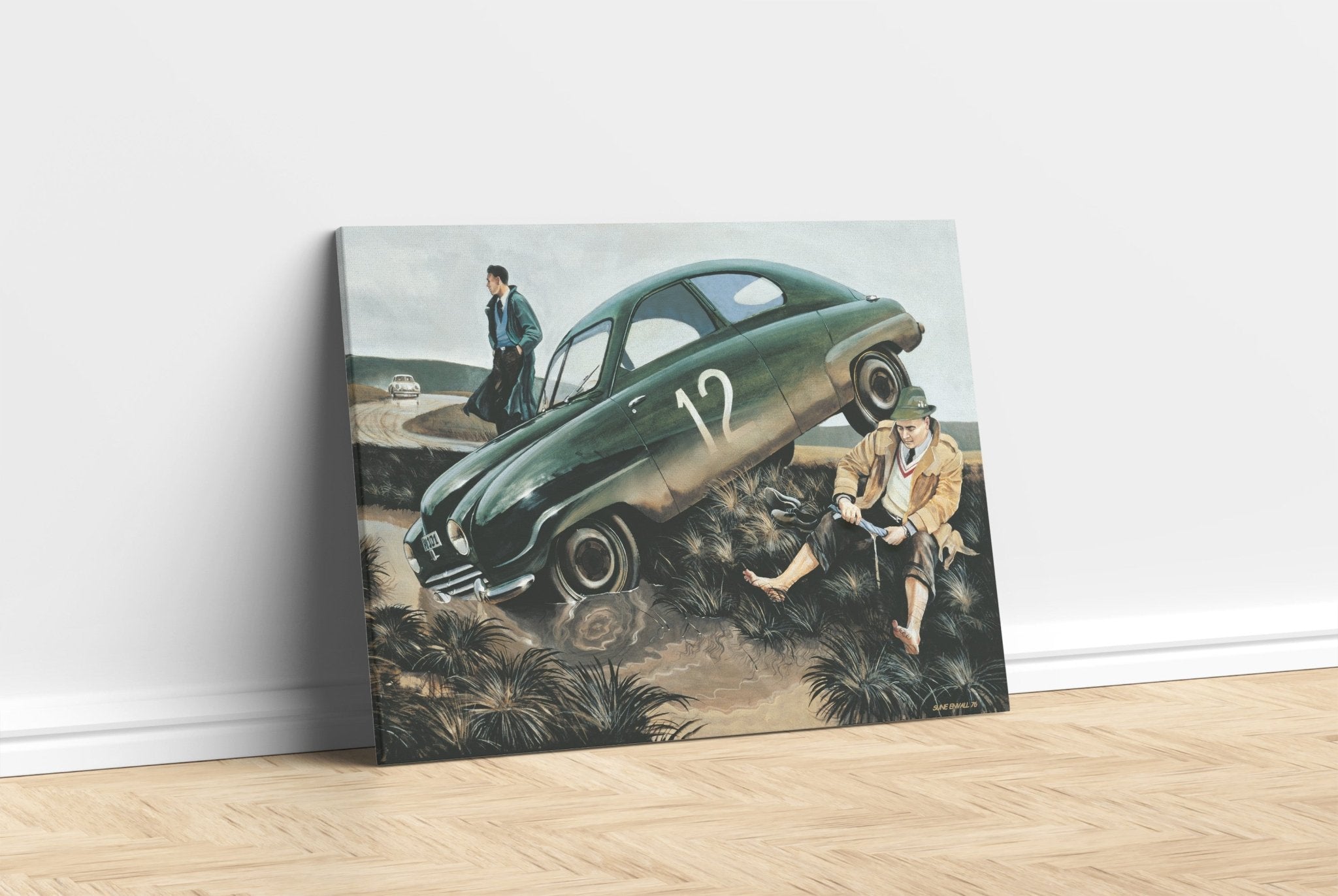 Erik Carlsson accident - canvas - Transit Art