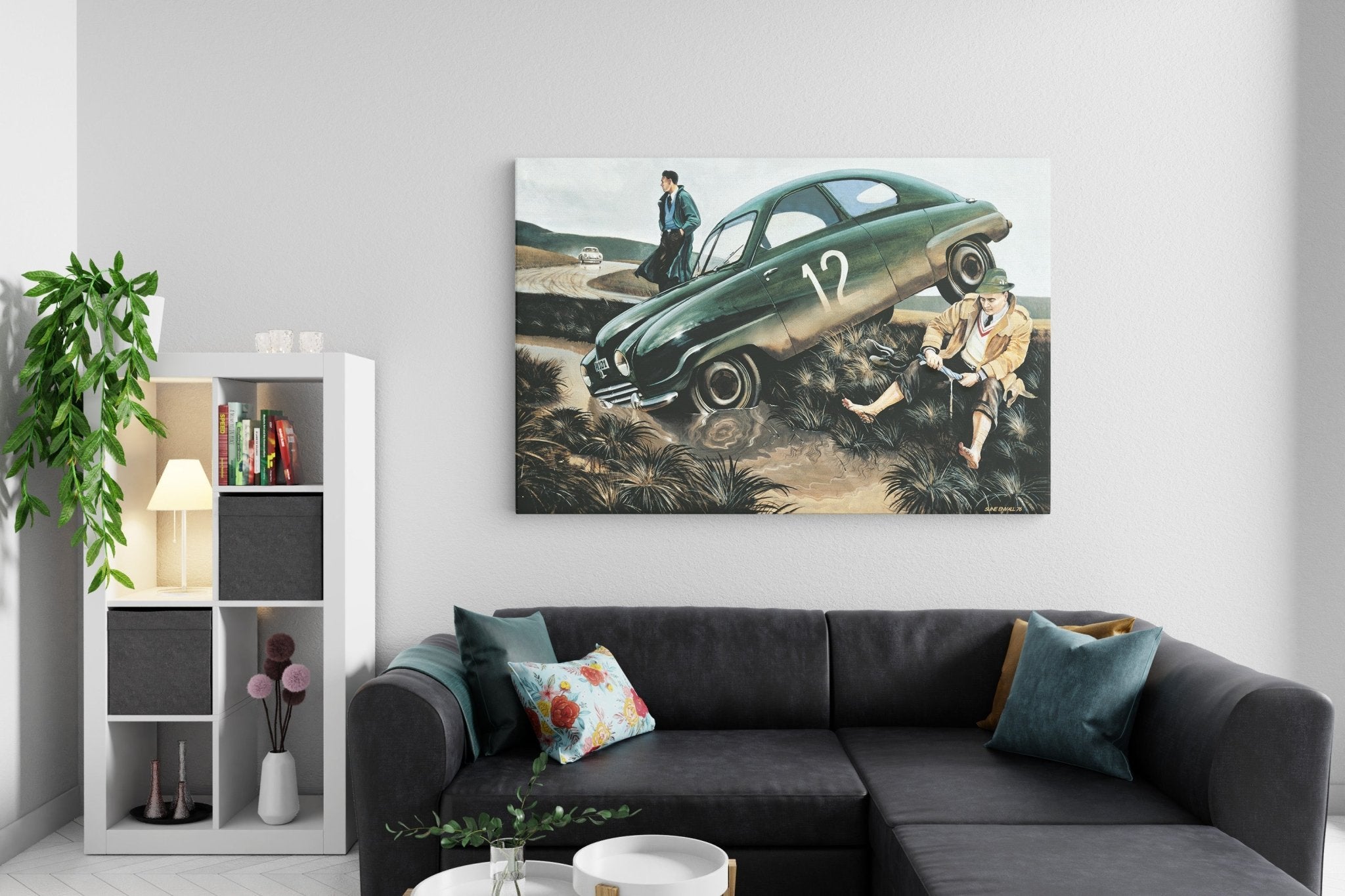 Erik Carlsson accident - canvas - Transit Art