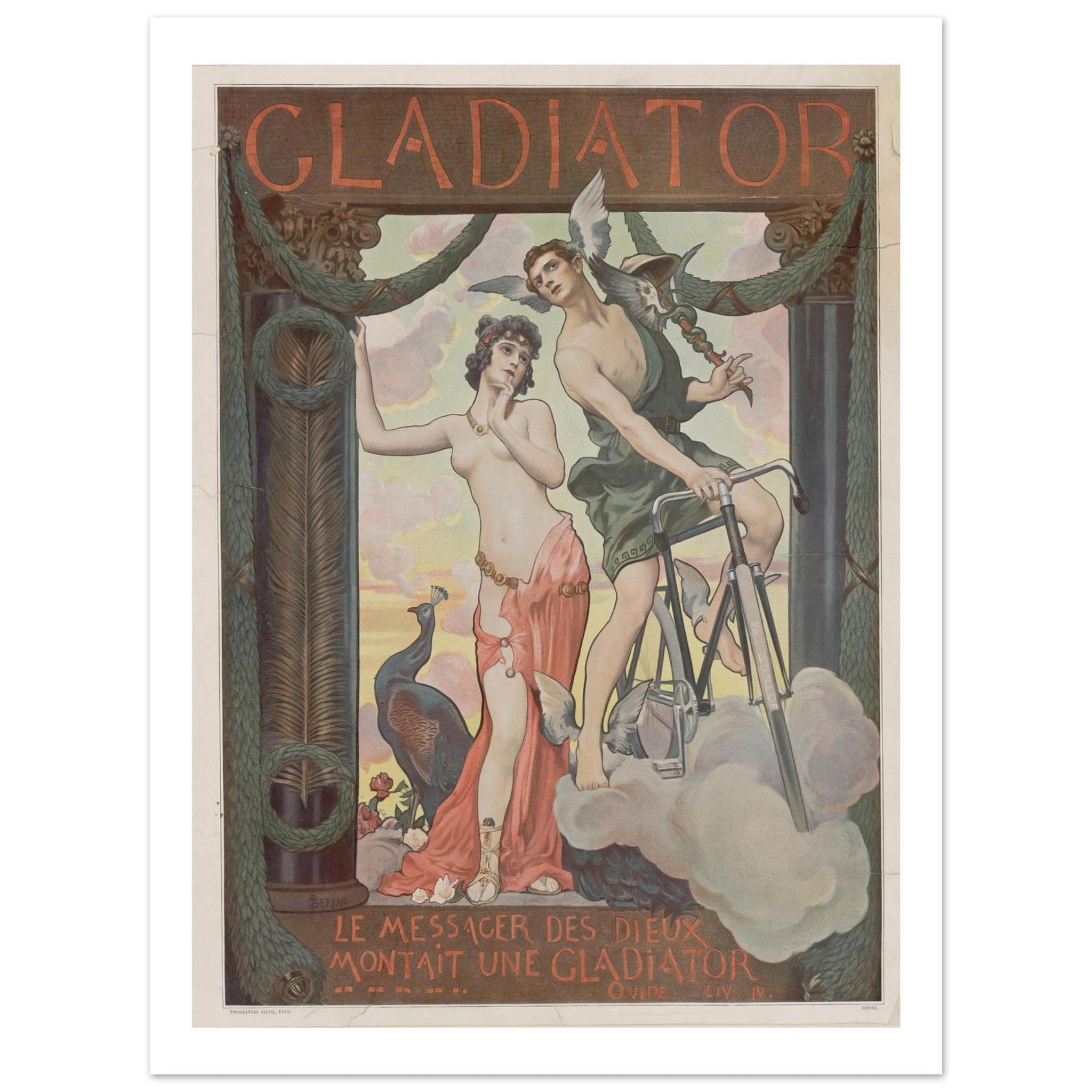 Gladiator Bicycle – The Messenger of the Gods - Transit Art