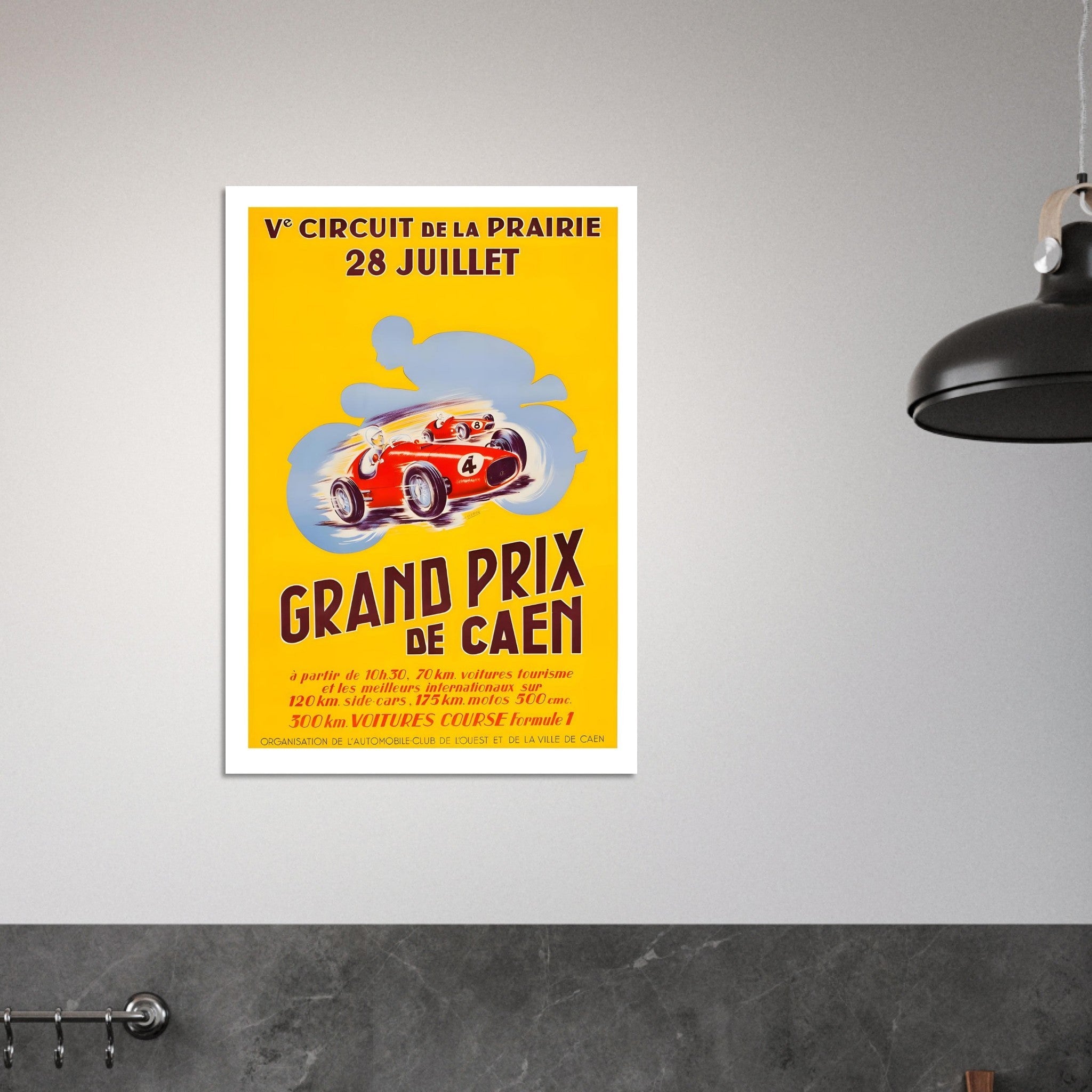 Grand Prix de Caen Circuit de la Prairie Poster - Transit Art