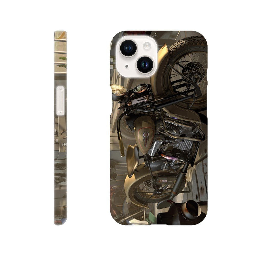 Harley in barn - mobile case - Transit Art
