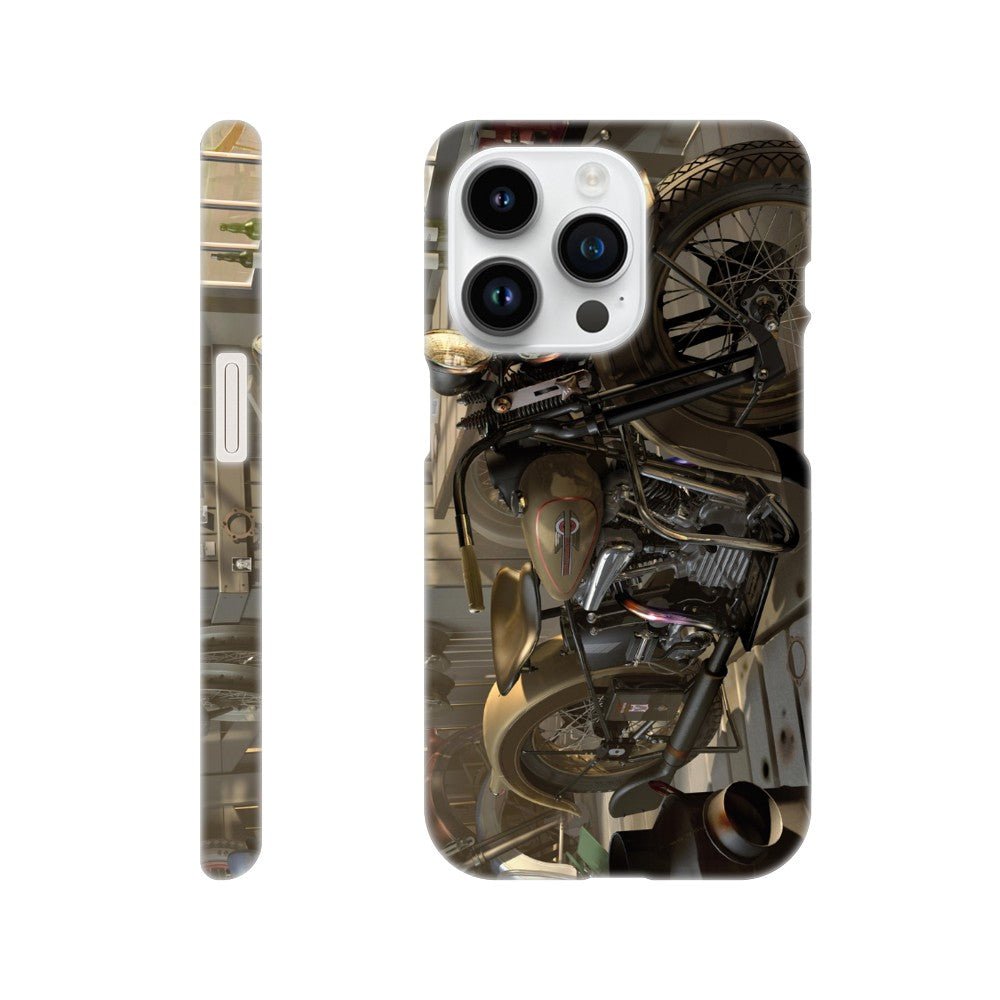 Harley in barn - mobile case - Transit Art