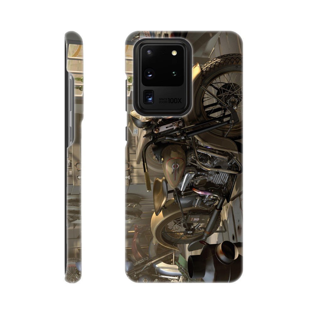 Harley in barn - mobile case - Transit Art