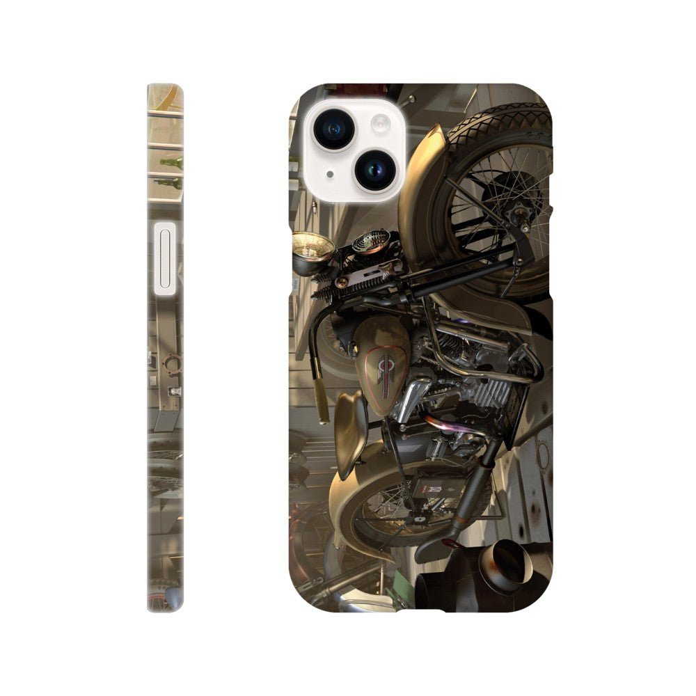 Harley in barn - mobile case - Transit Art