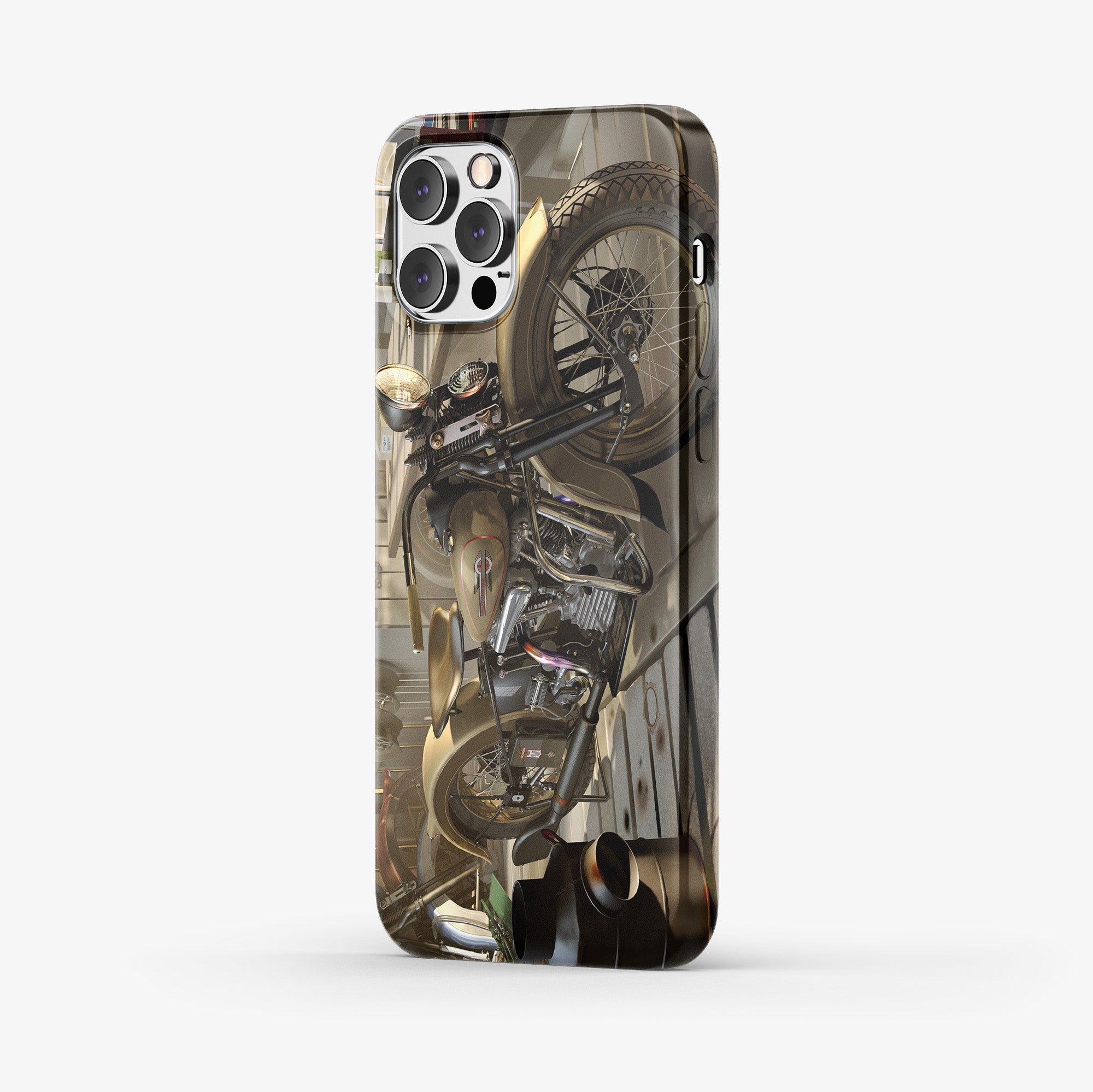 Harley in barn - mobile case - Transit Art