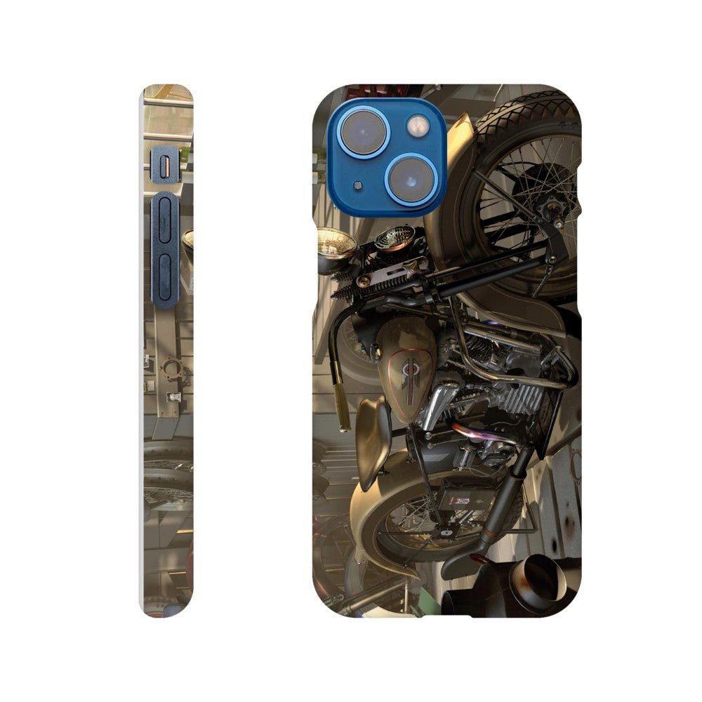 Harley in barn - mobile case - Transit Art