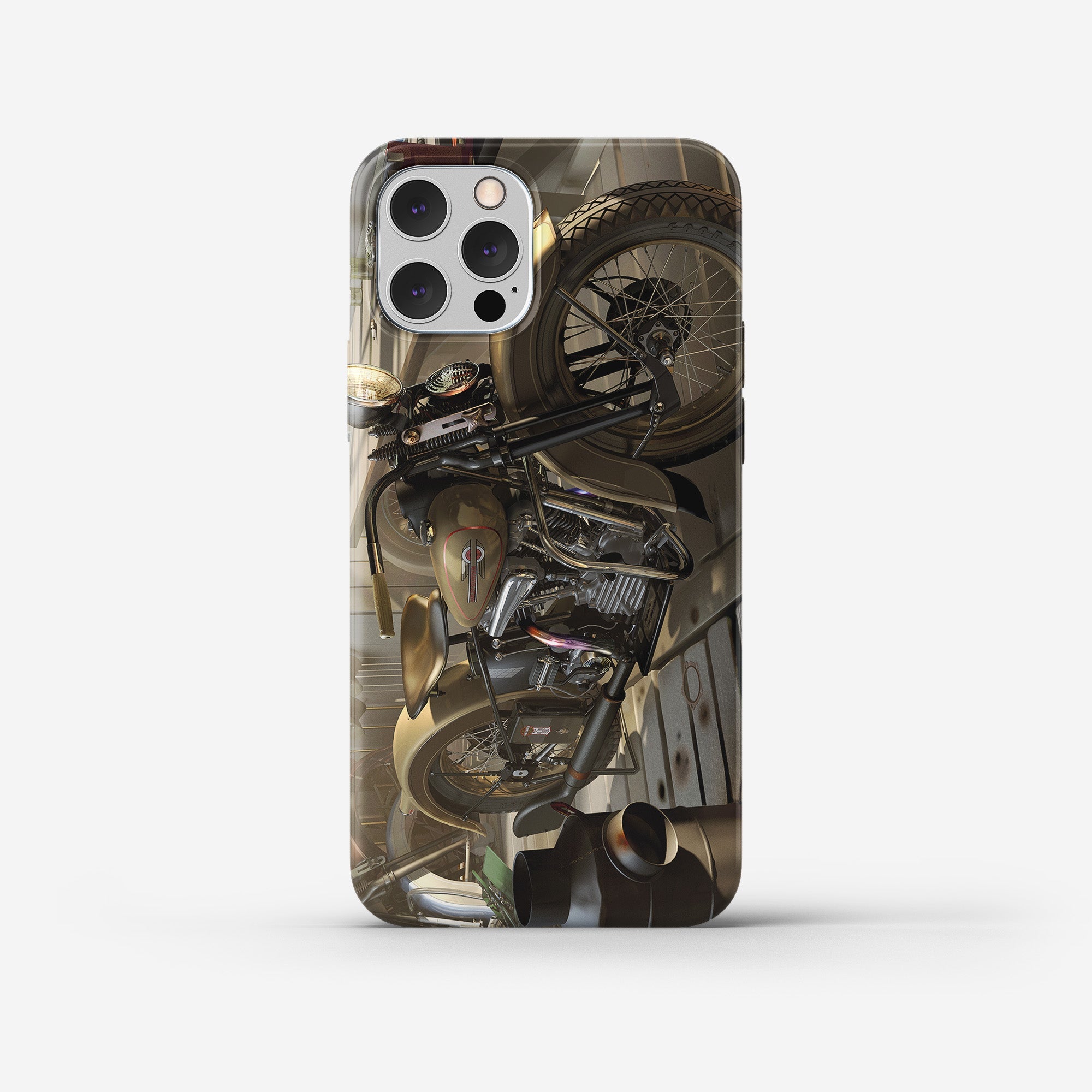 Harley in barn - mobile case - Transit Art