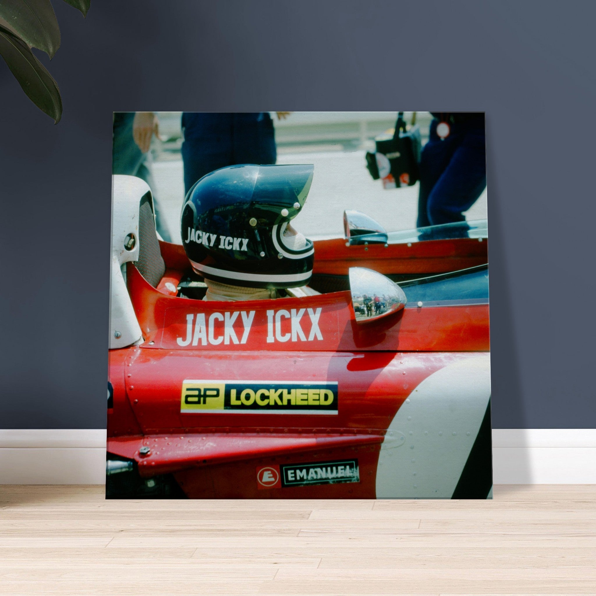 Jacky Ickx at Nürburgring - canvas - Transit Art